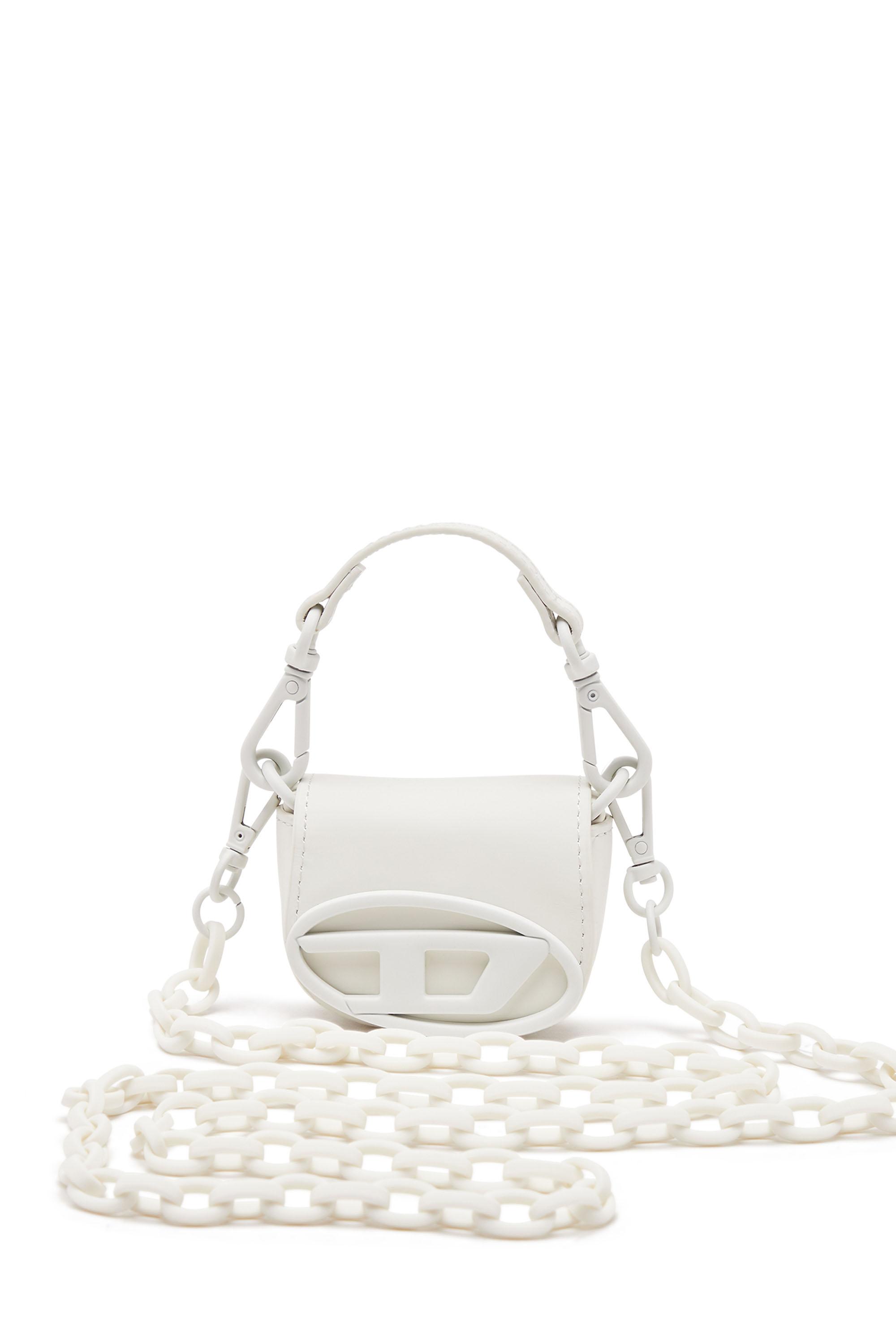 DIESEL Iconic Micro Bag Charm in White | Lyst UK