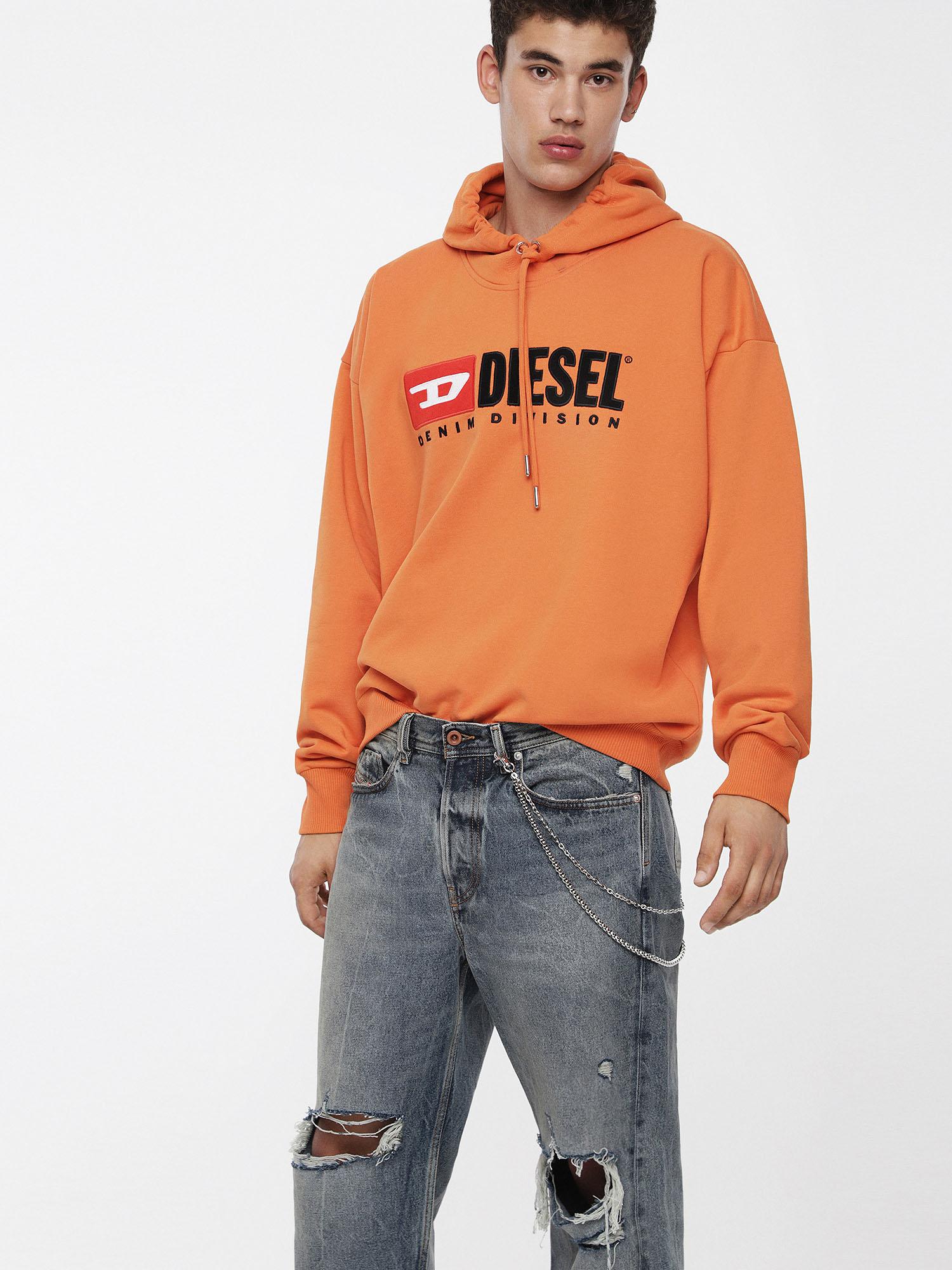 diesel sweatshirt orange