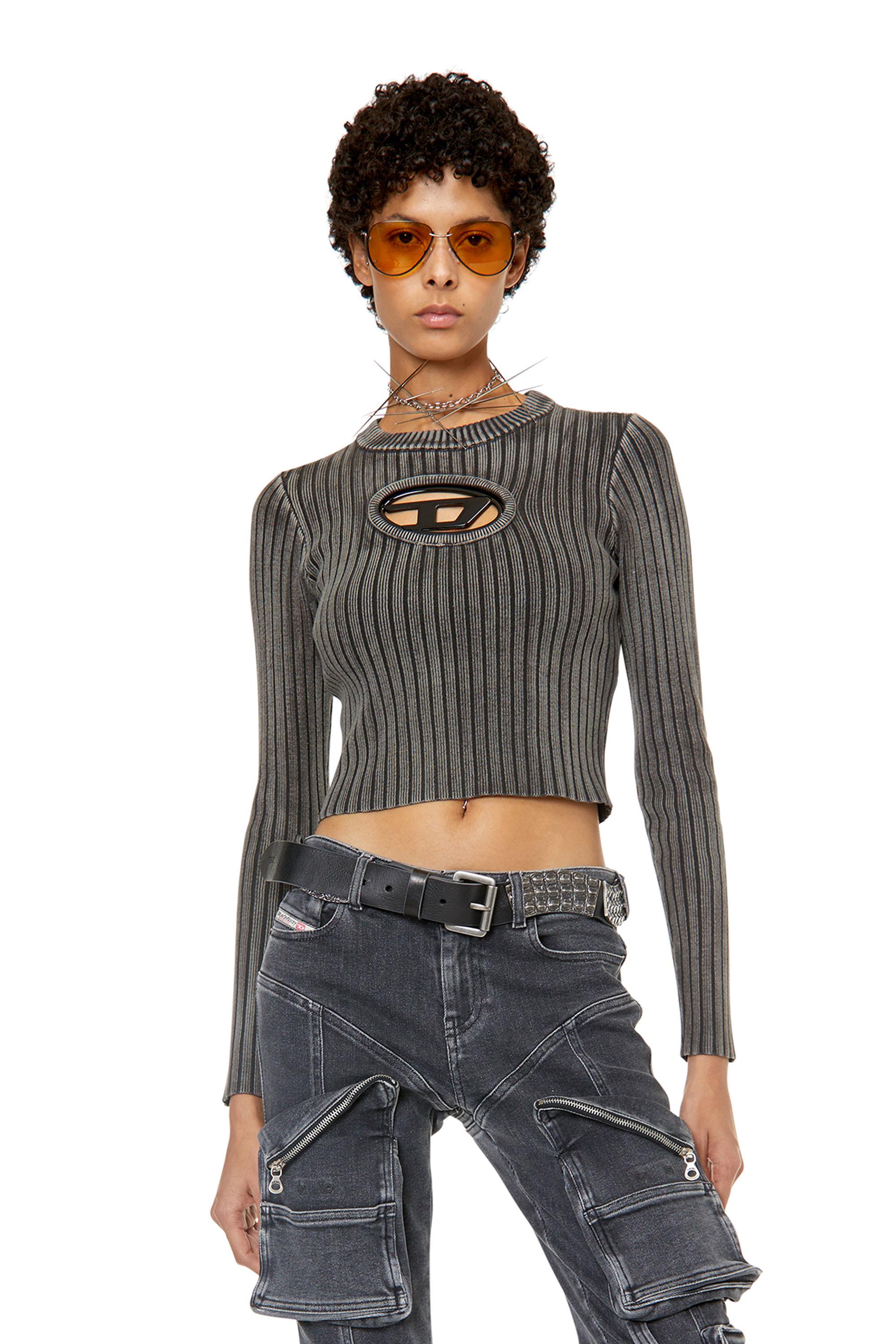 DIESEL M-arjory Longsleeve Knit in Gray | Lyst