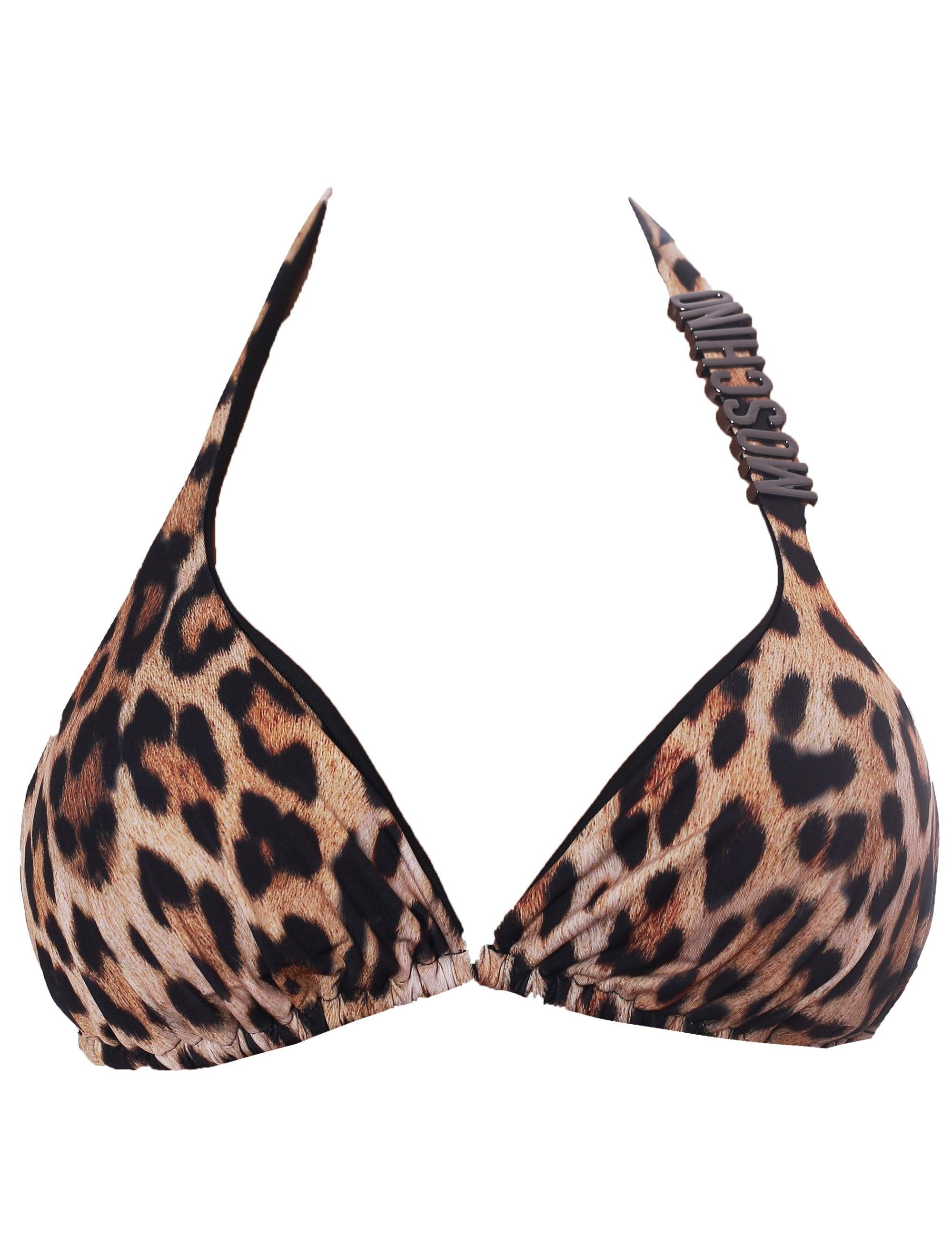 moschino leopard bikini