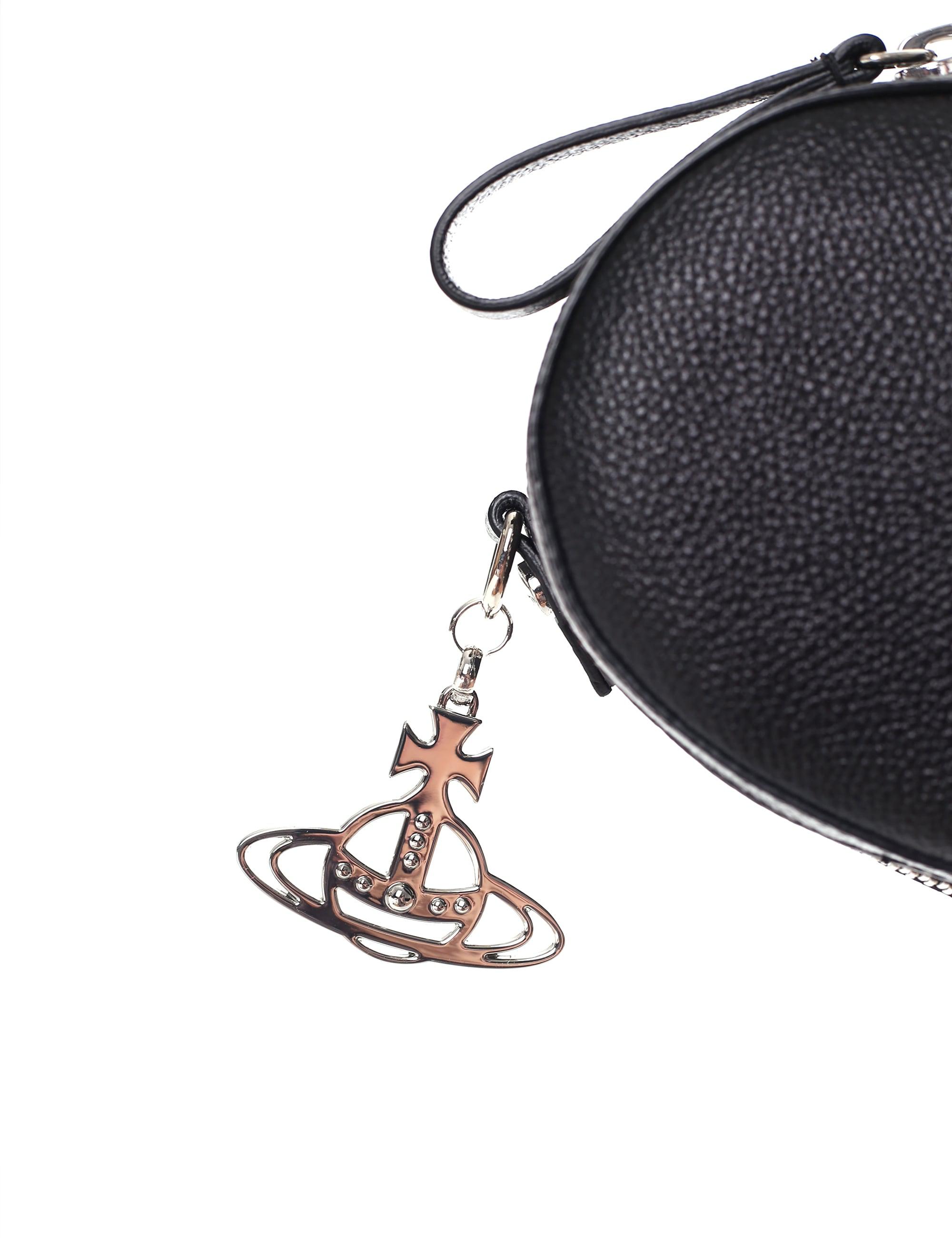 Vivienne Westwood Leather Johanna Heart Crossbody Bag in Black Lyst