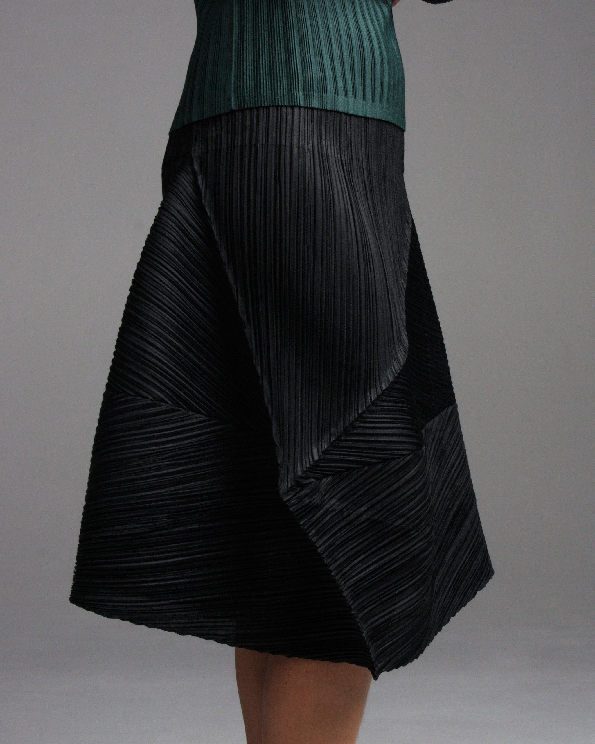Pleats Please Issey Miyake Truss Skirt in Gray | Lyst