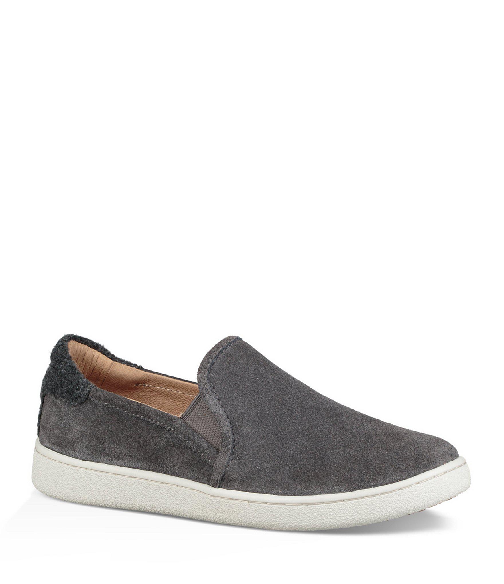 UGG Cas Suede Slip On Sneakers in Charcoal (Gray) - Lyst