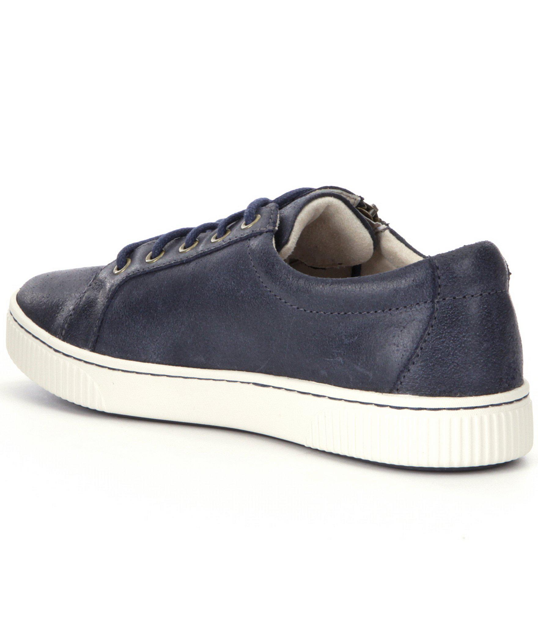 born tamara casual zip leather sneakers
