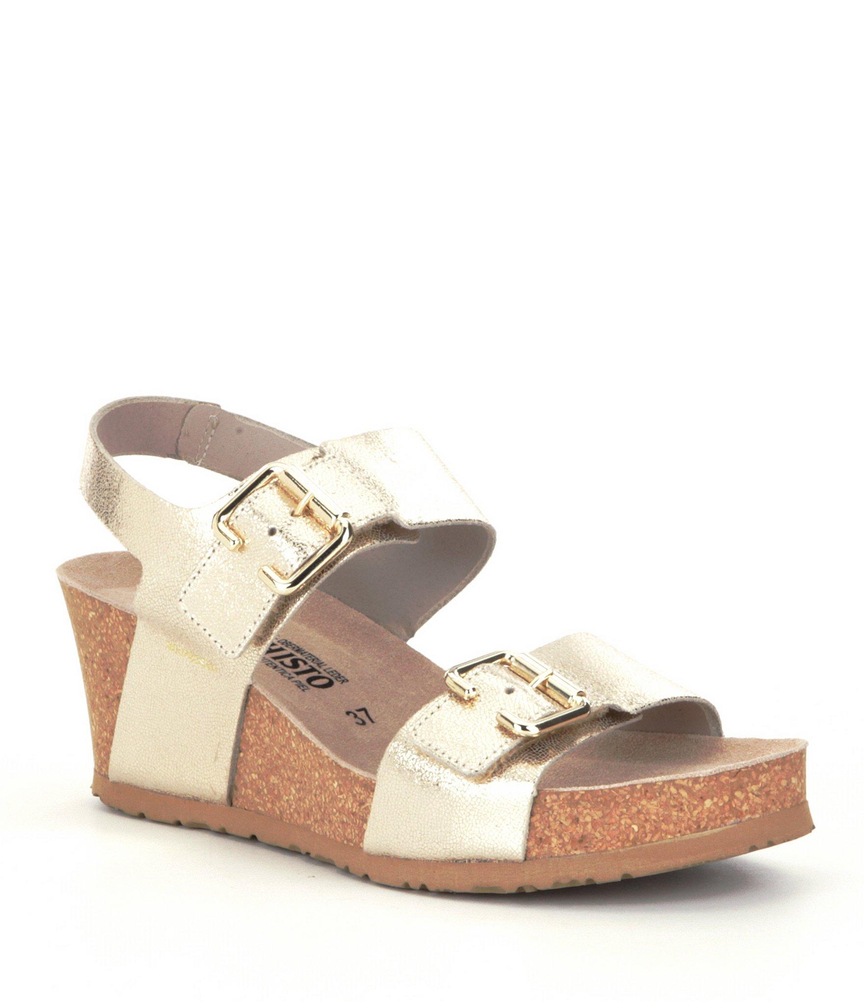 mephisto gold sandals
