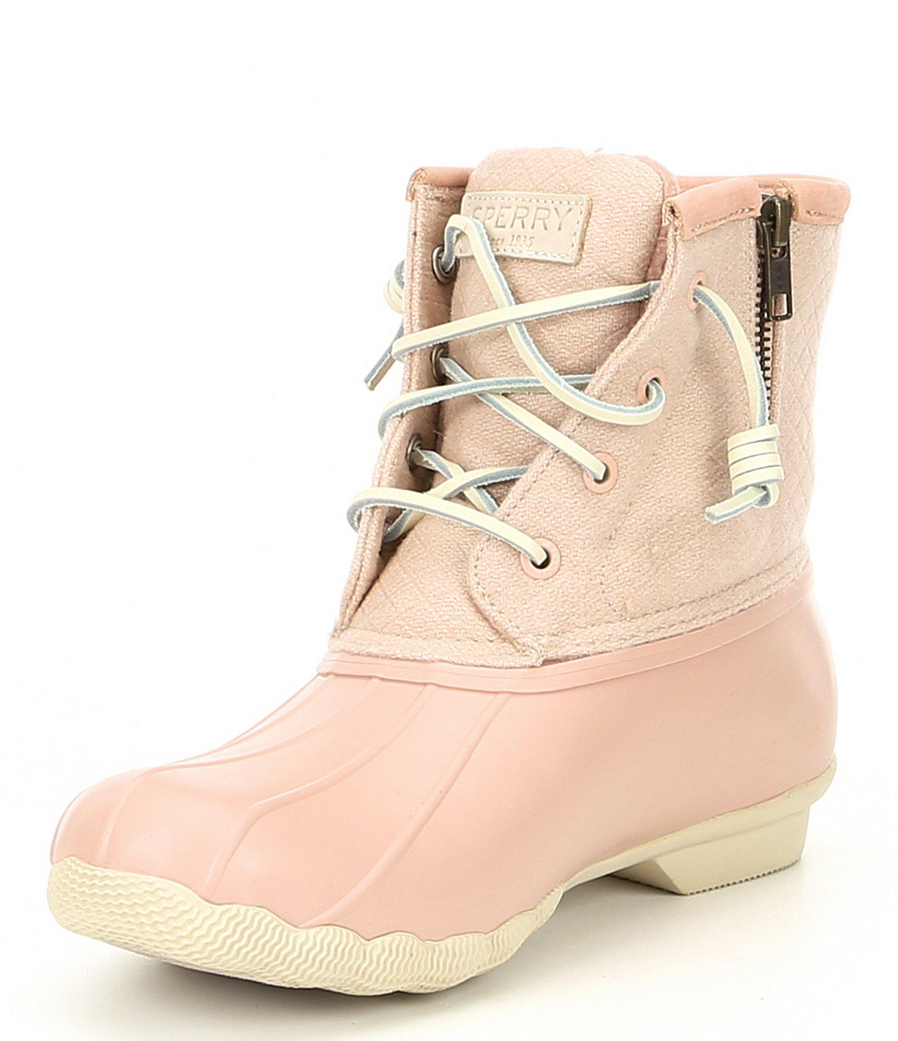 dillards womens sperry duck boots