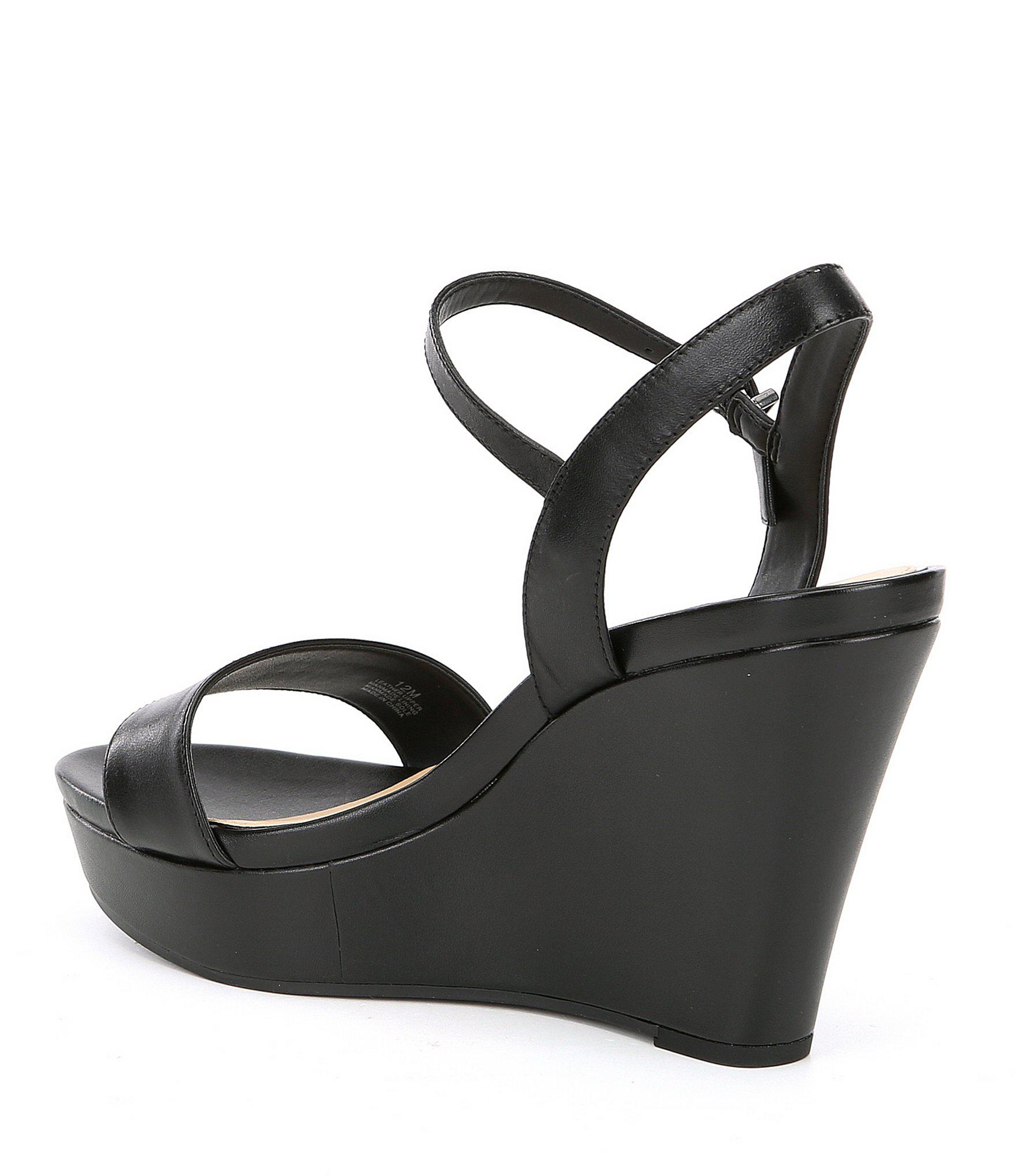 gianni bini juudeth leather wedges