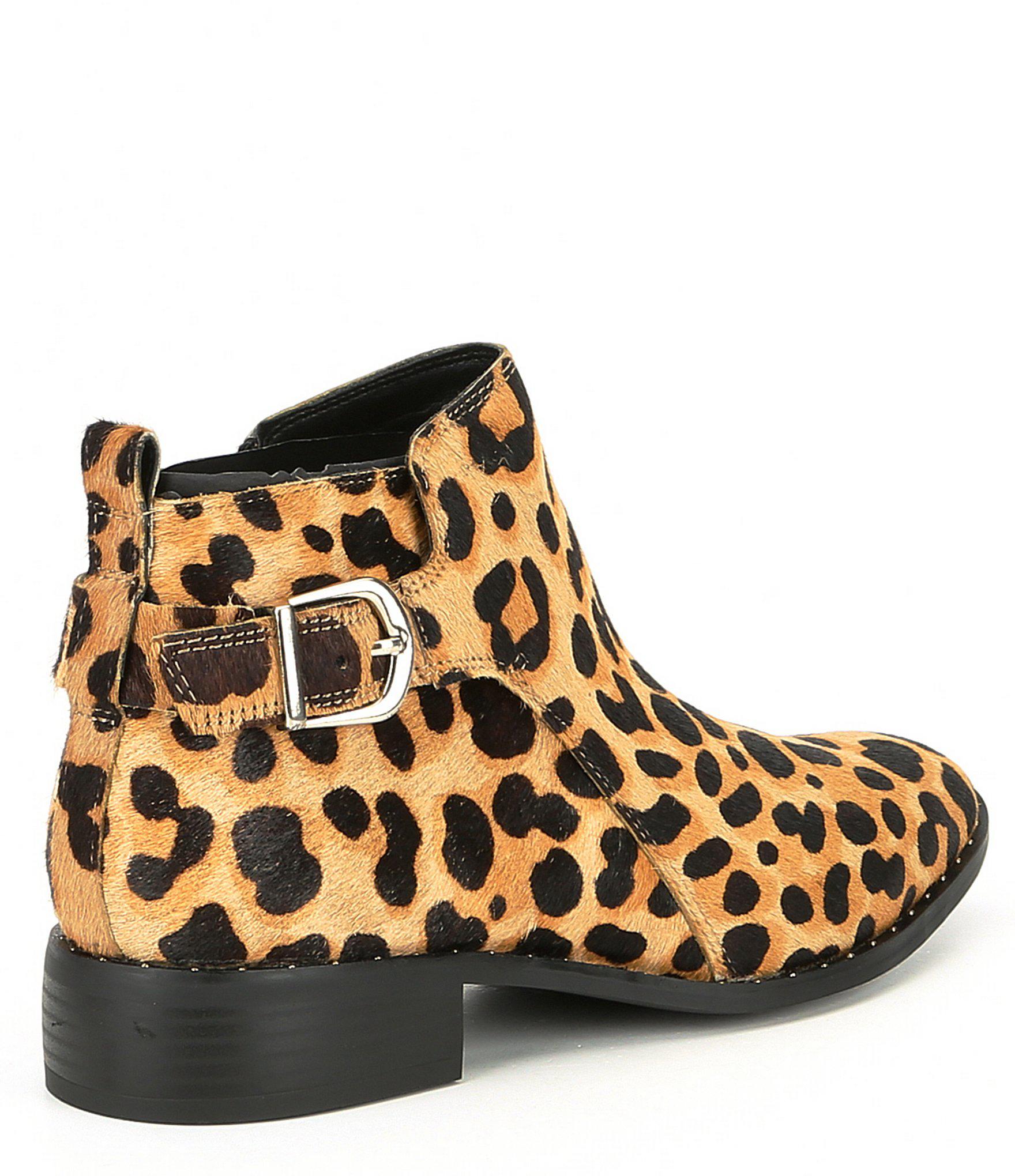 steve madden leopard print booties