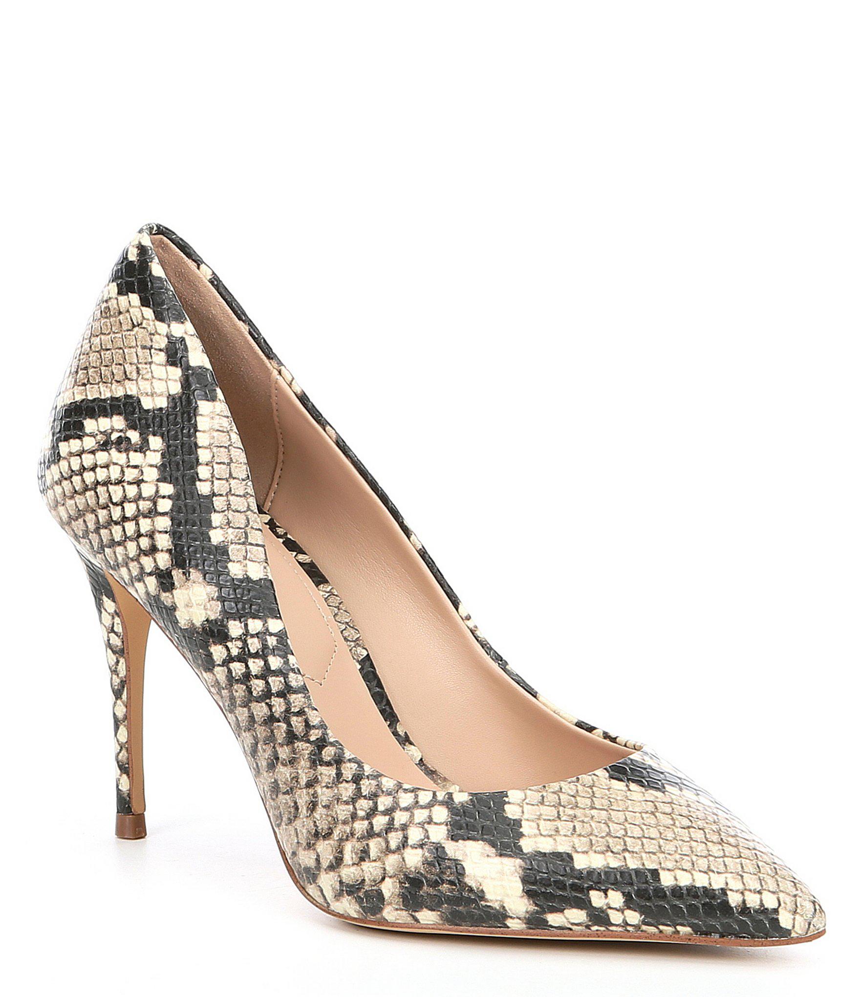 aldo snakeskin pumps