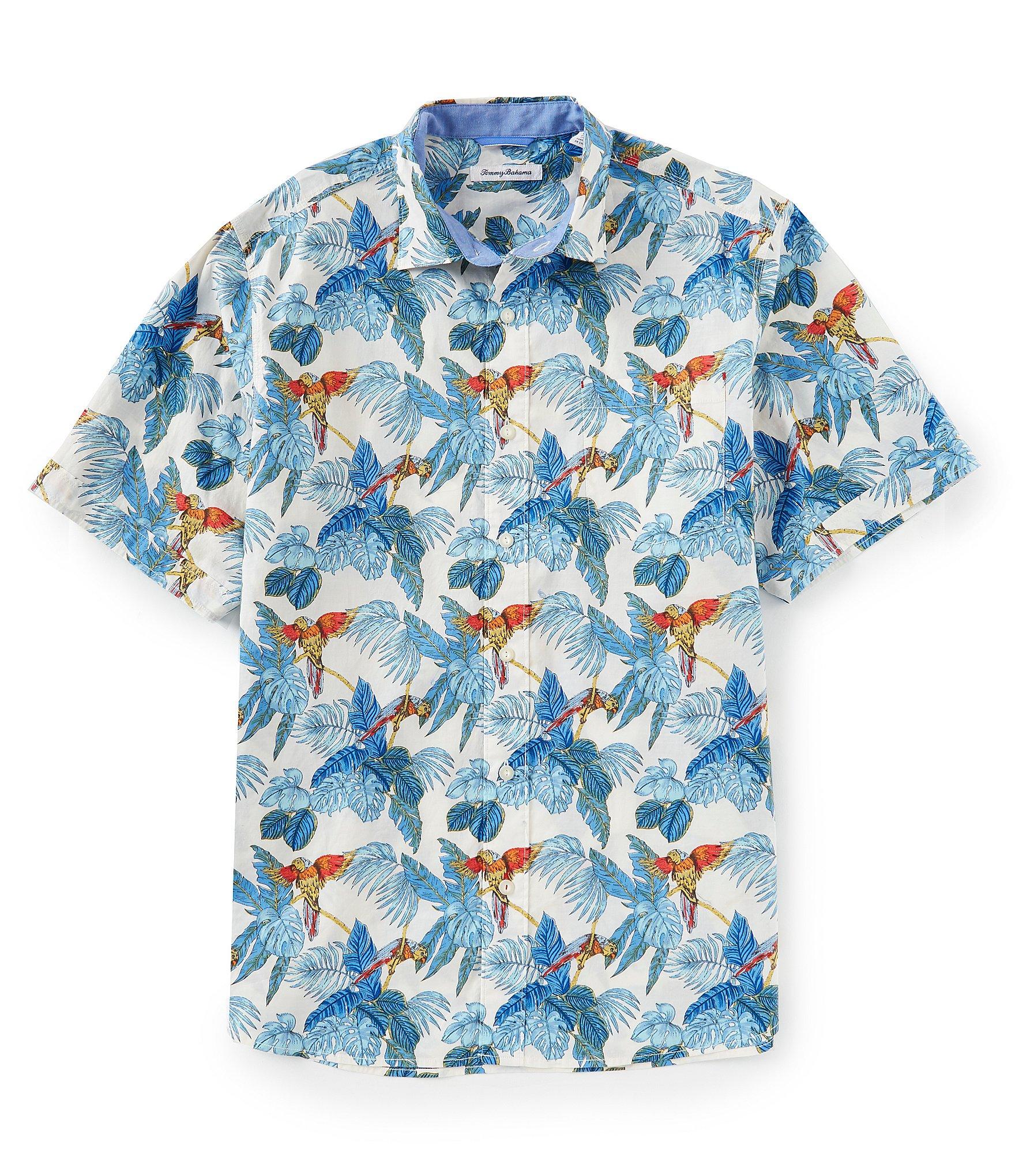 Lyst - Tommy Bahama Big & Tall 24 Parrot Fronds Short-sleeve Woven ...