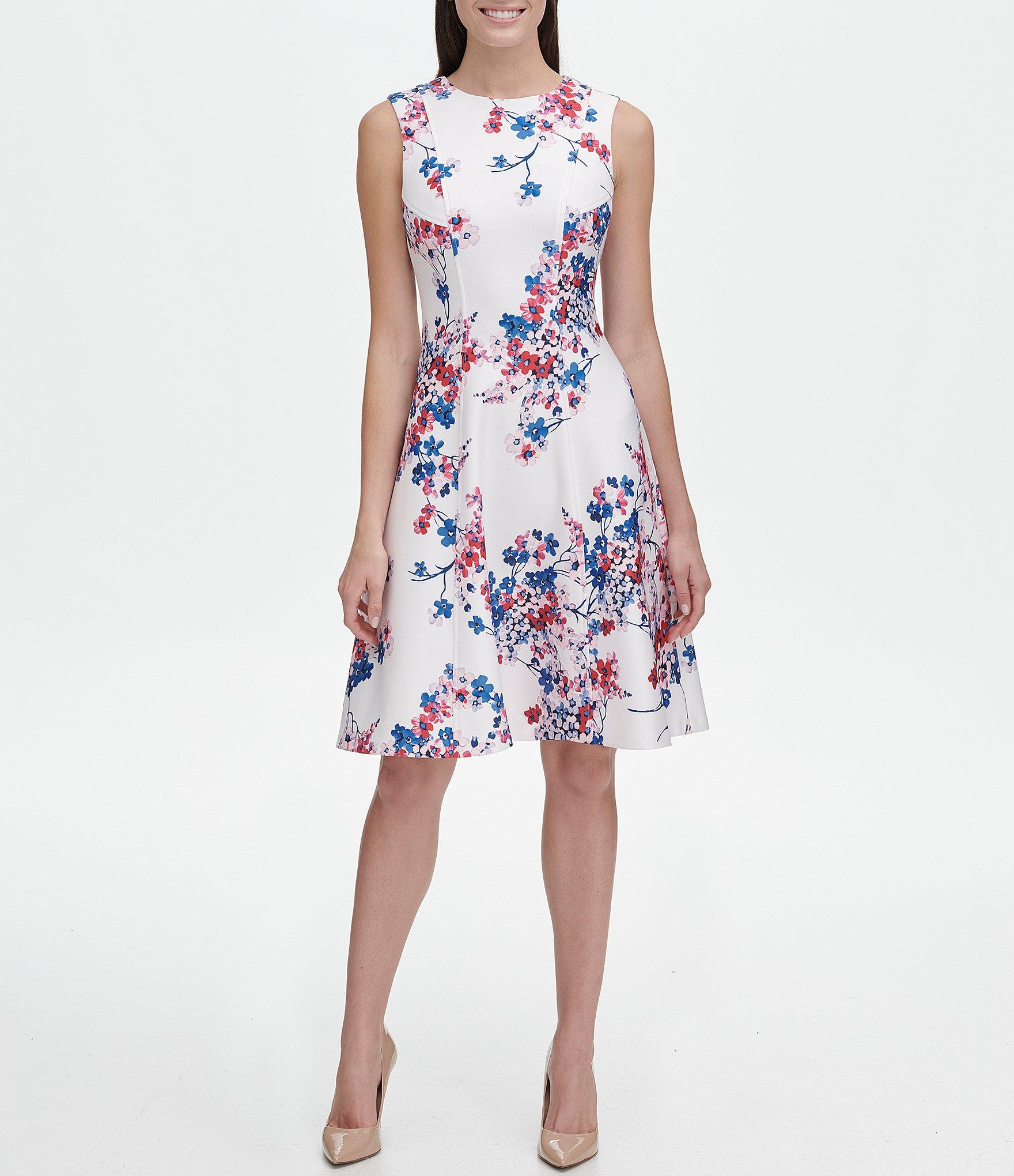 tommy hilfiger voile floral midi dress