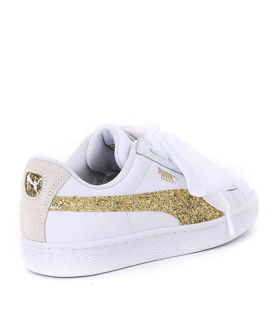 puma basket heart glitter puma basket heart glitter