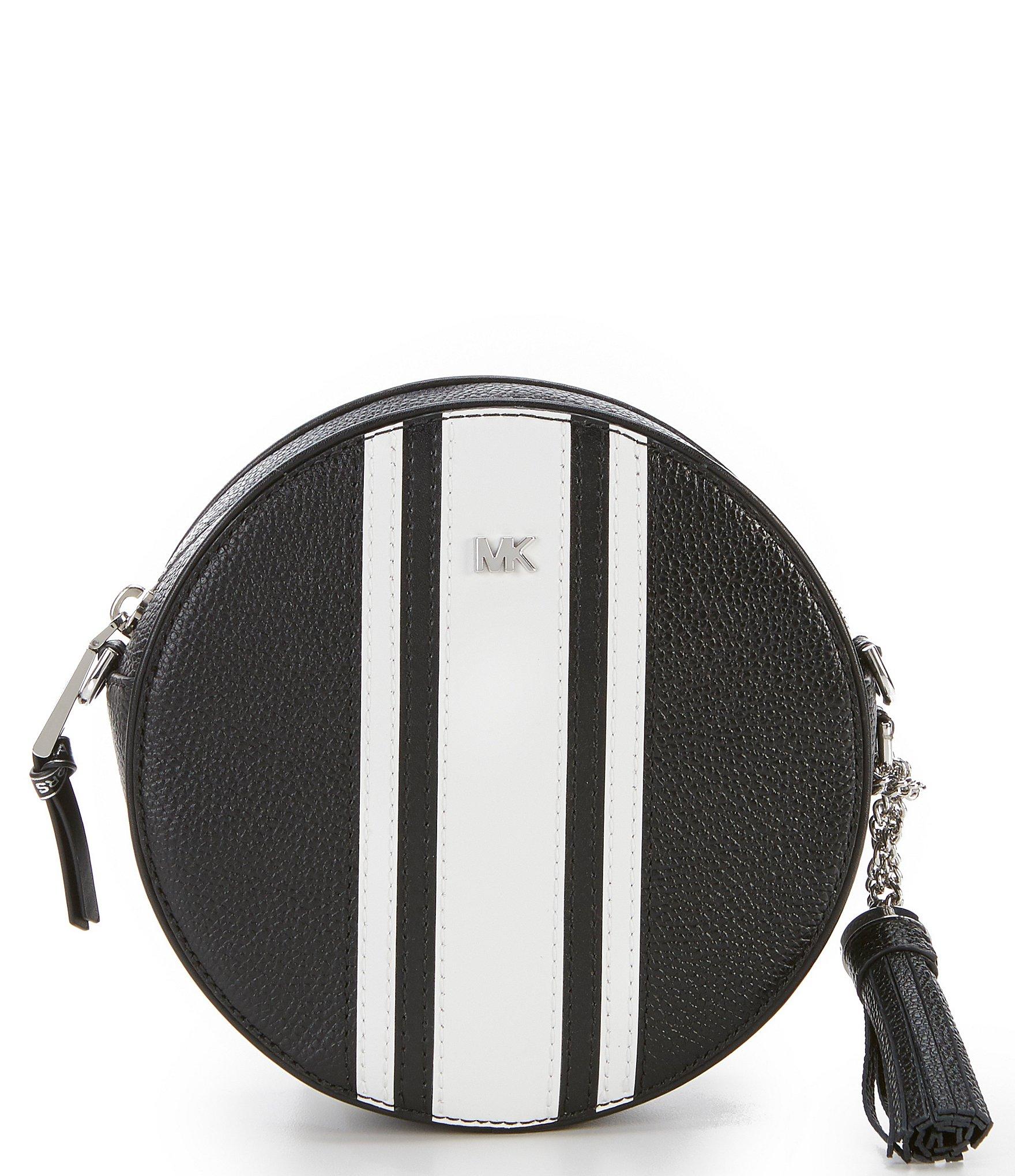 black and white mk purse