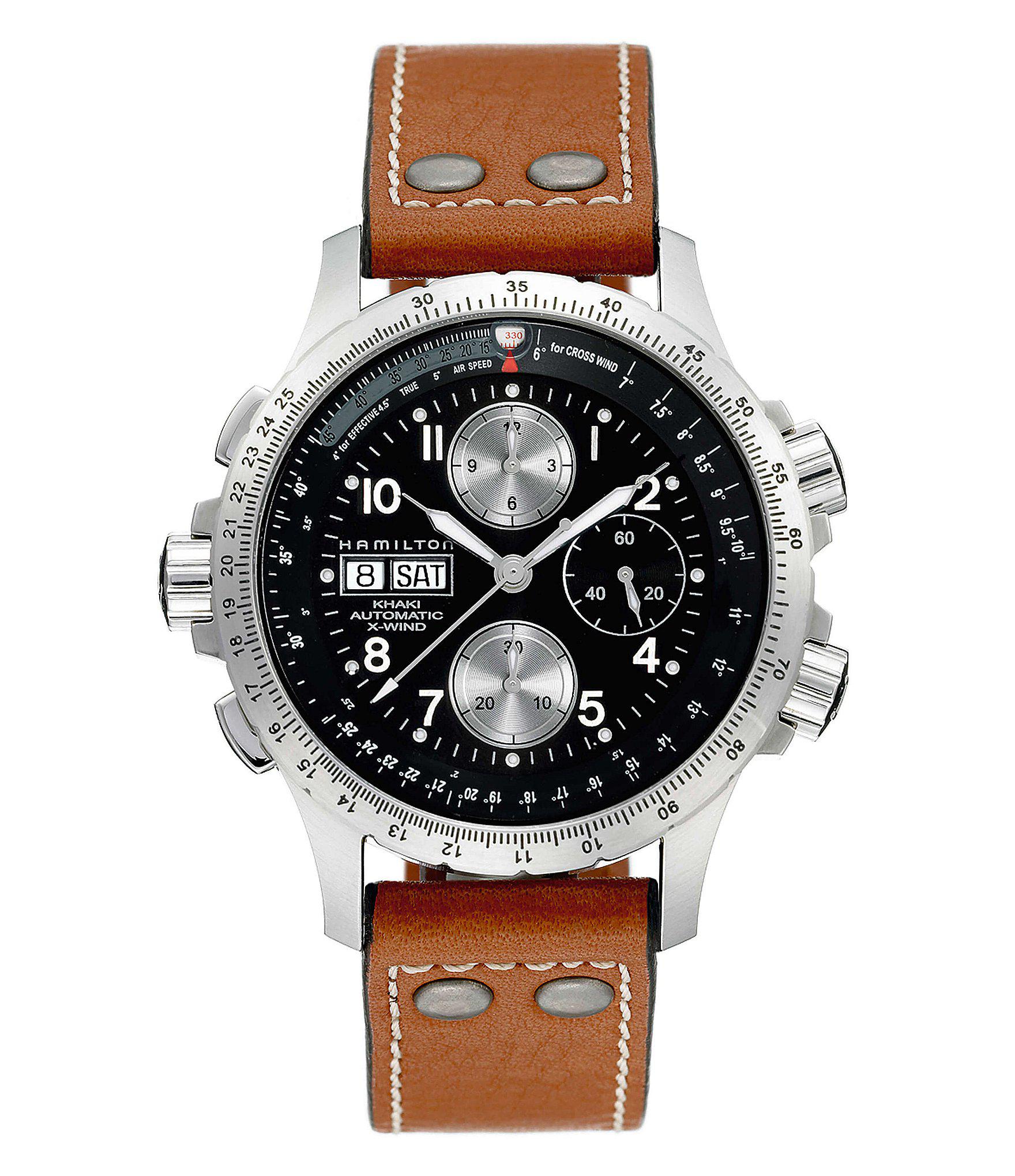 Hamilton Khaki Automatic Xwind Chronograph Watch in Black (Natural