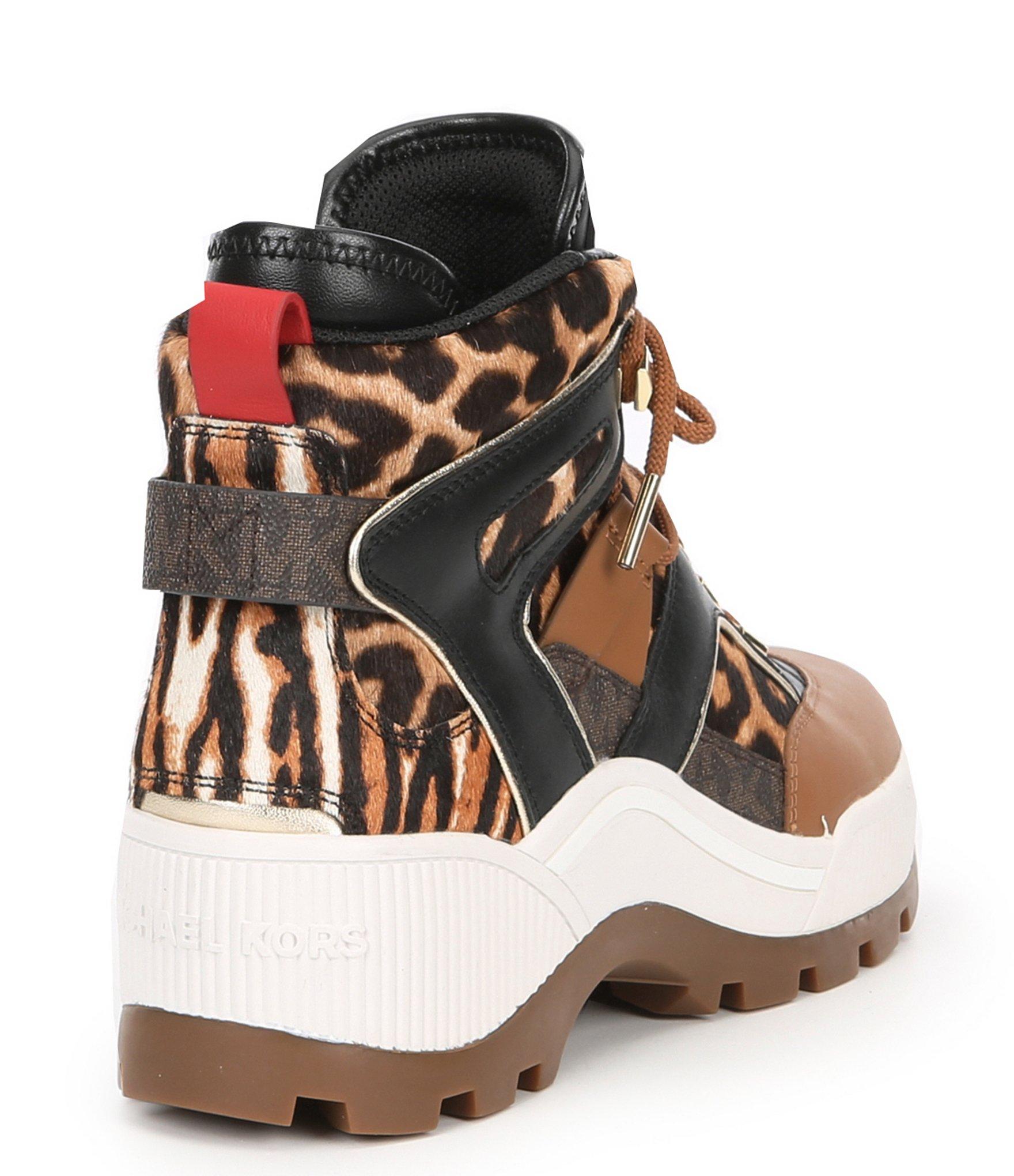 michael kors animal print boots