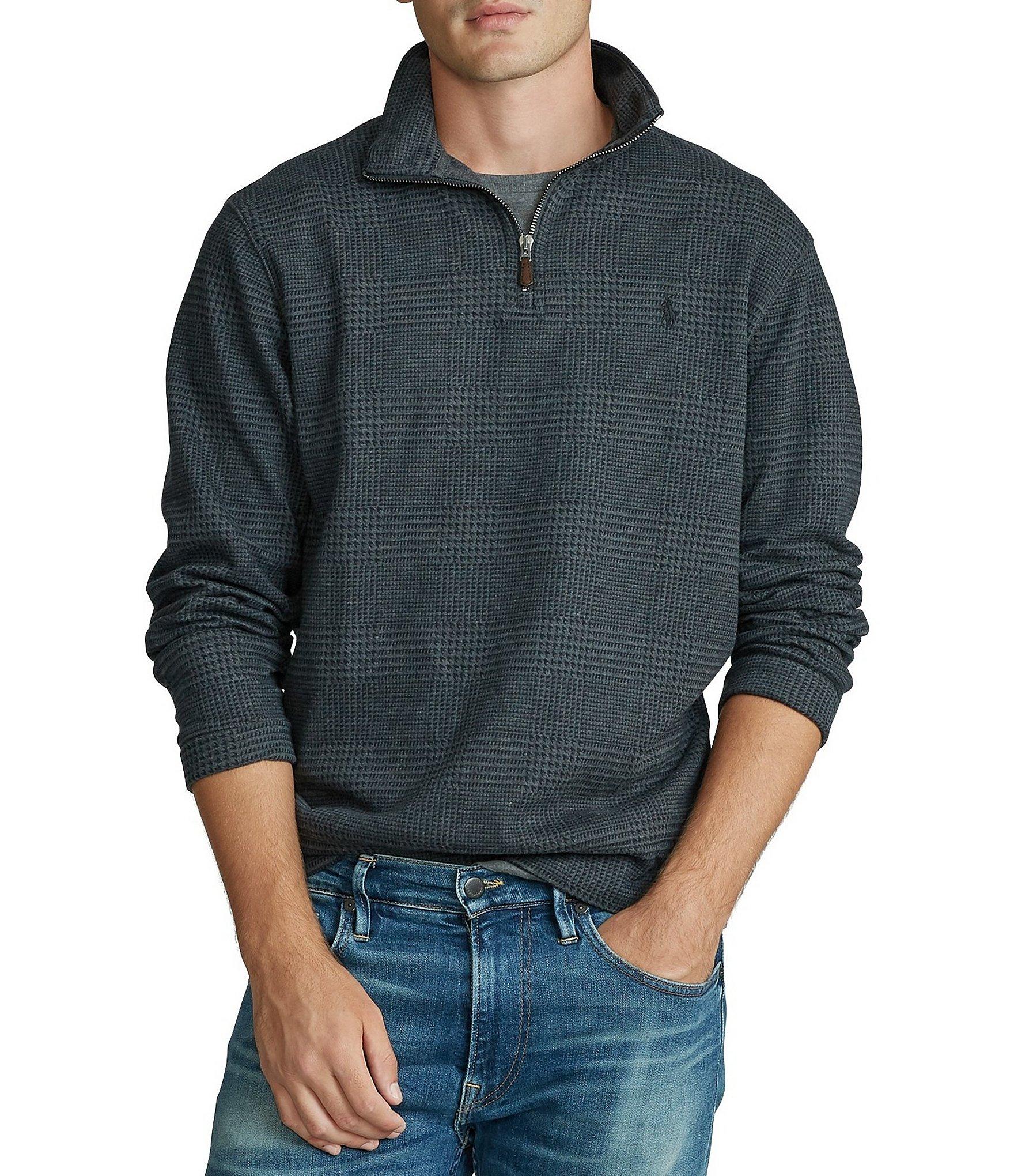 Download Polo Ralph Lauren Synthetic Glen Plaid Half-zip Pullover ...