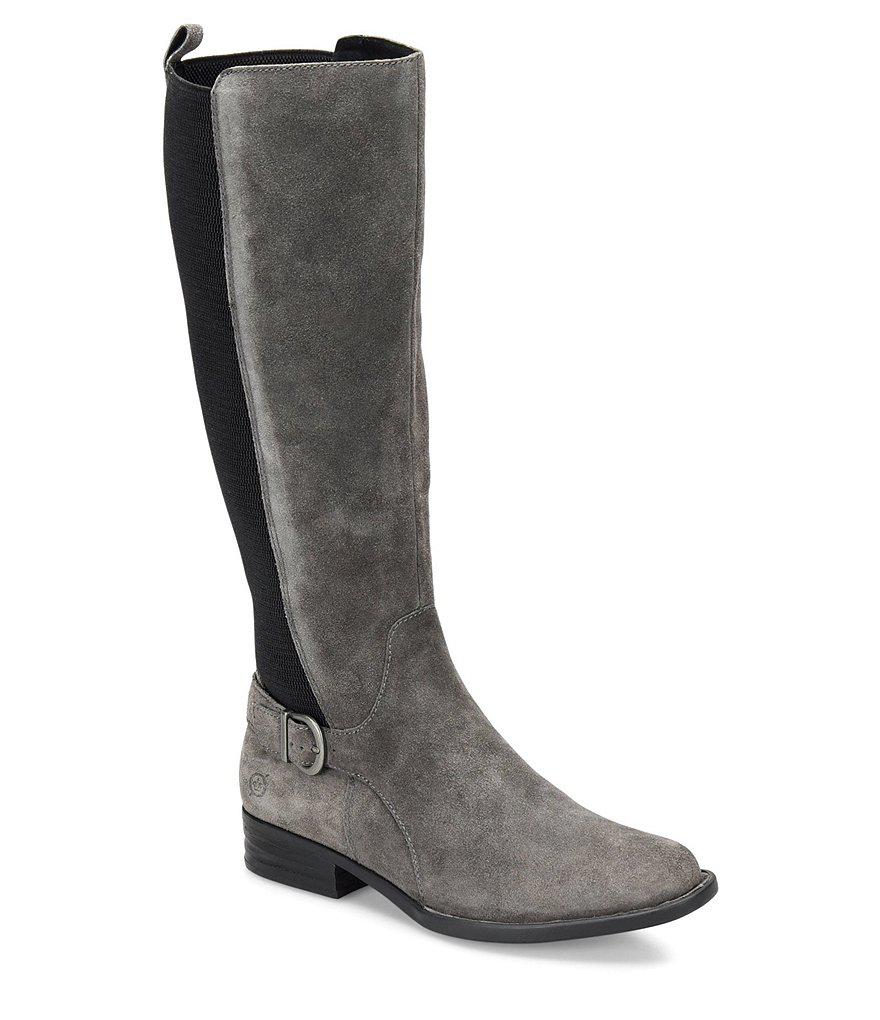 born grey suede boots