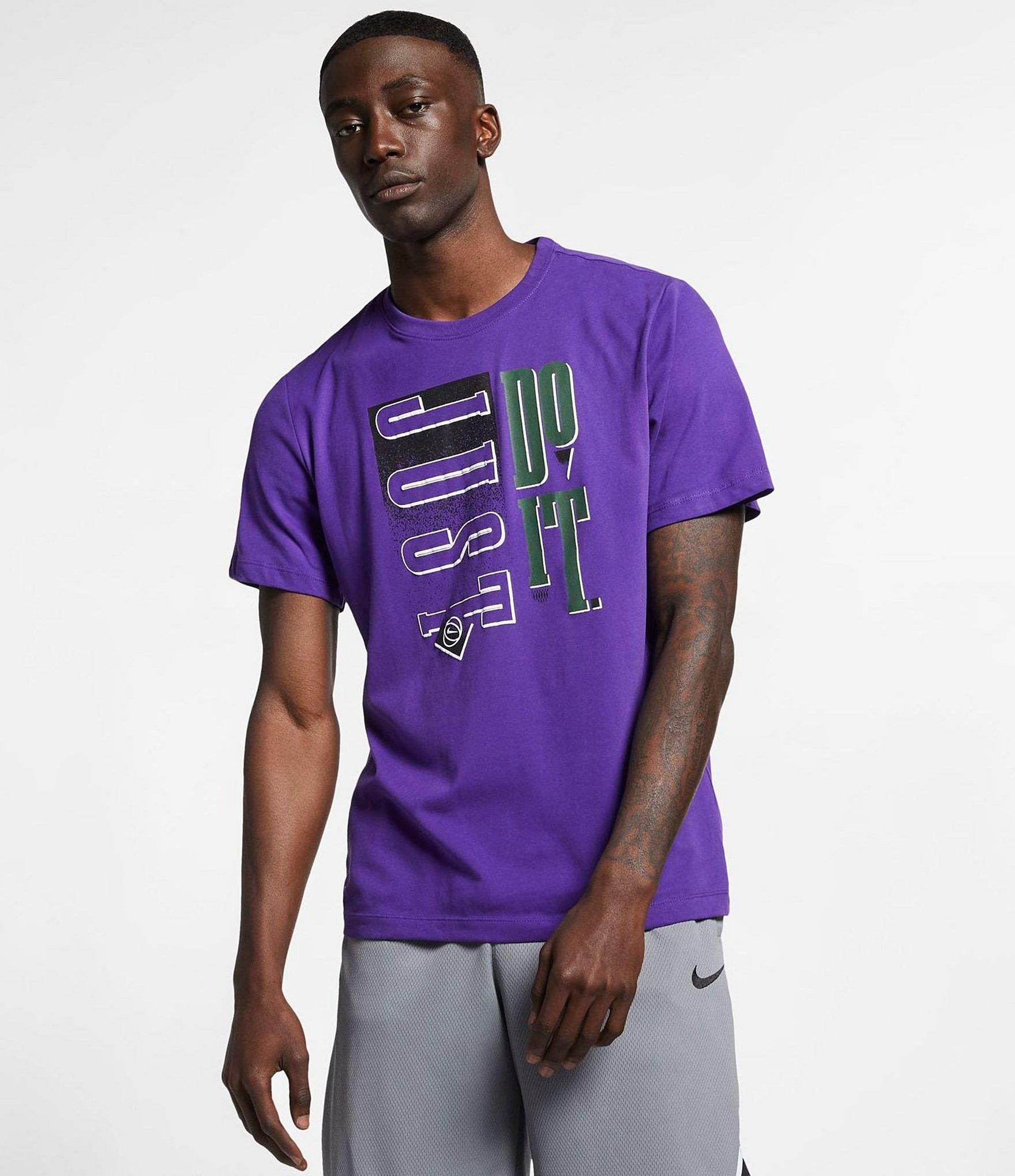 purple nike just do it shirt