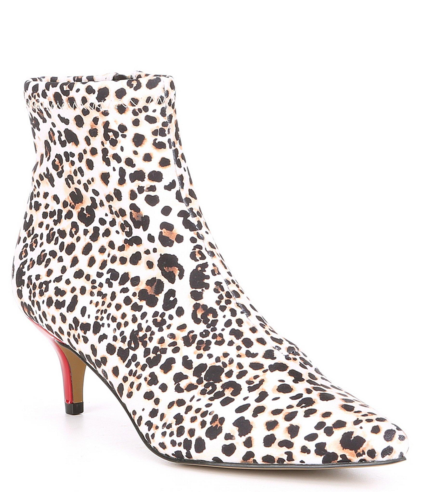 betsey johnson leopard print heels