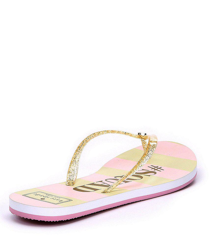 kate spade glitter flip flops