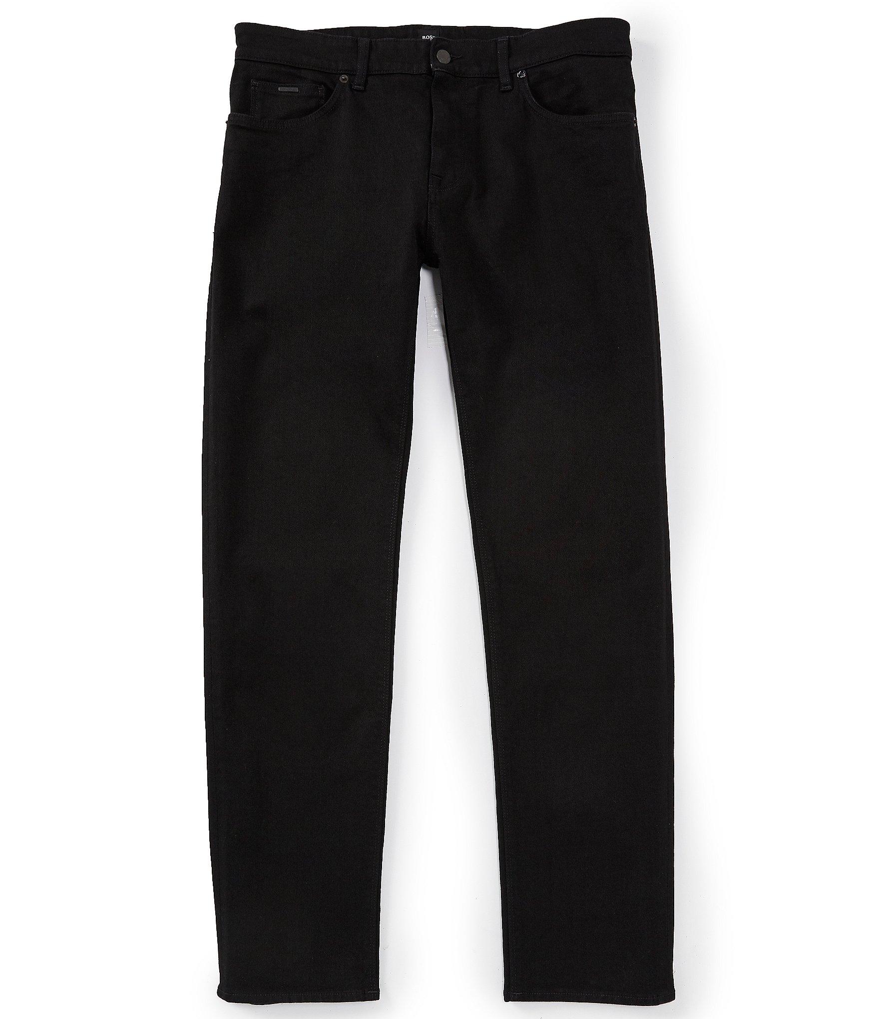 Lyst - BOSS Boss Maine 3 Regular-fit Black Denim Jeans in Black for Men