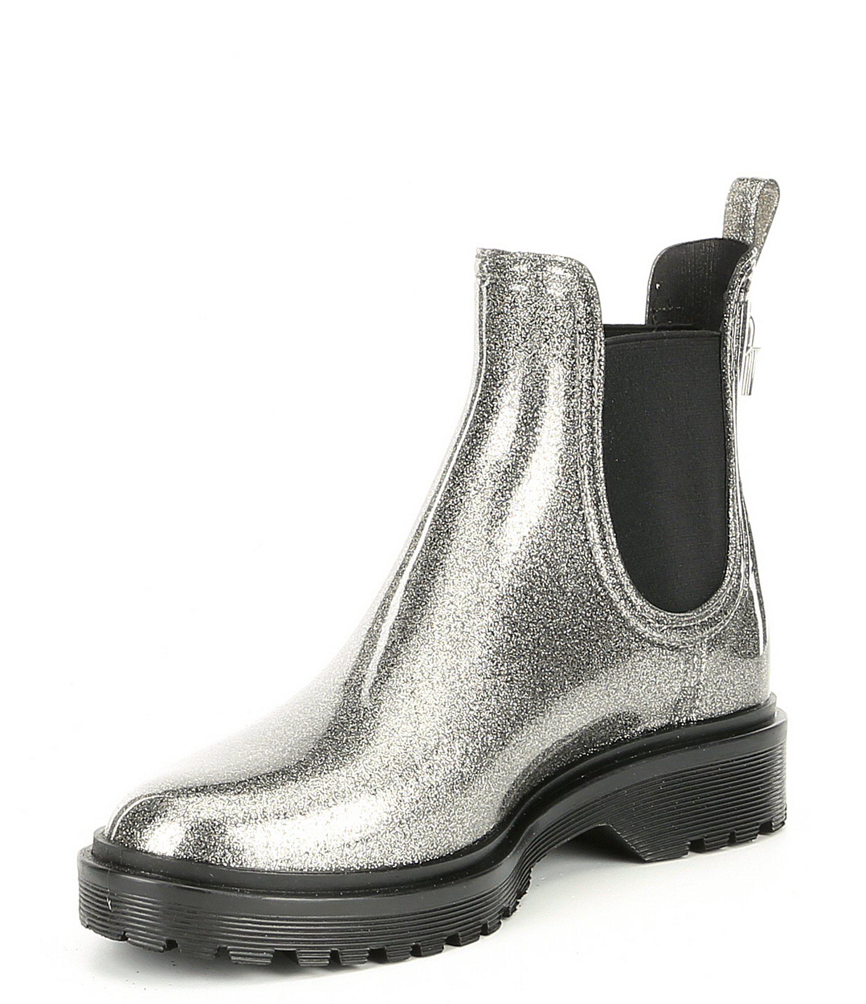 michael kors glitter rain boots
