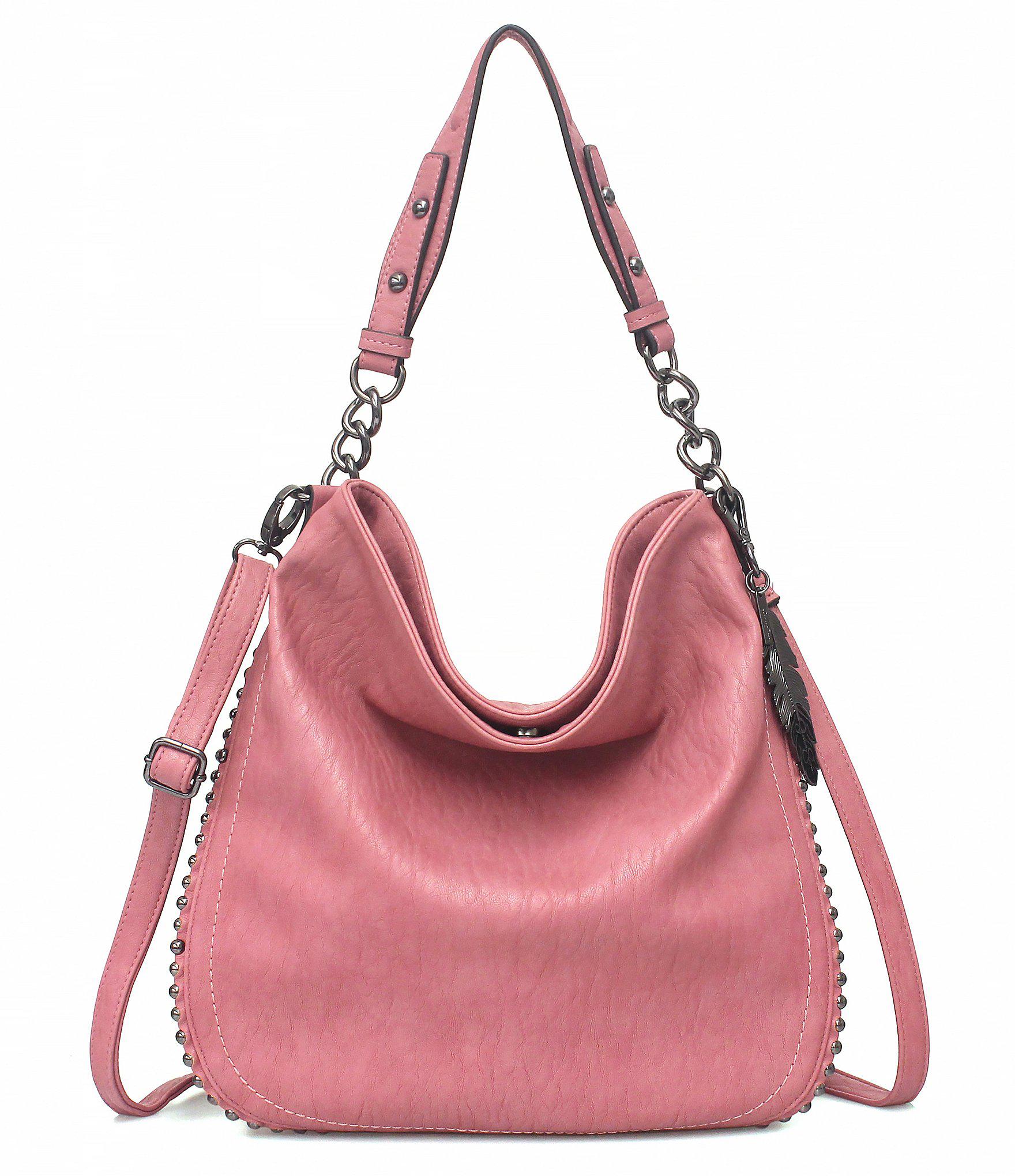 Lyst Jessica Simpson Camile Convertible Side Studded Hobo Bag In Pink Jessica Simpson Women S Pink Camile Convertible Side Studded Hobo Bag