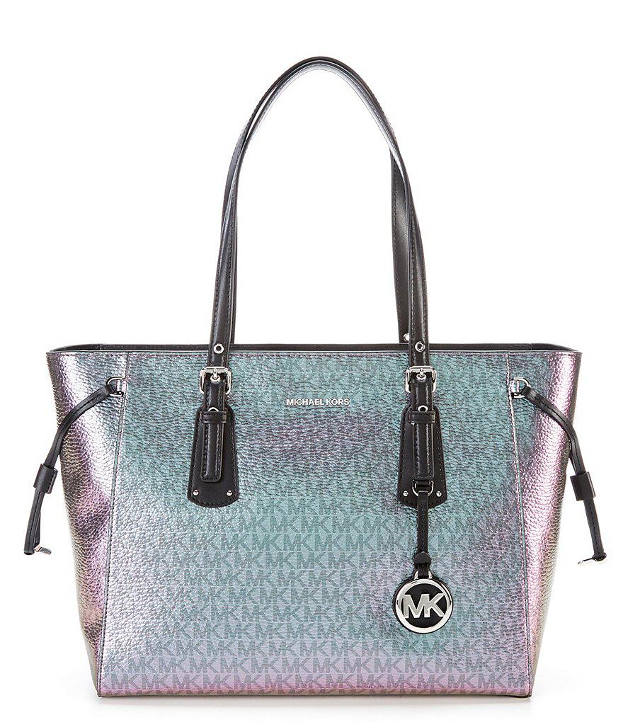 michael kors metallic tote