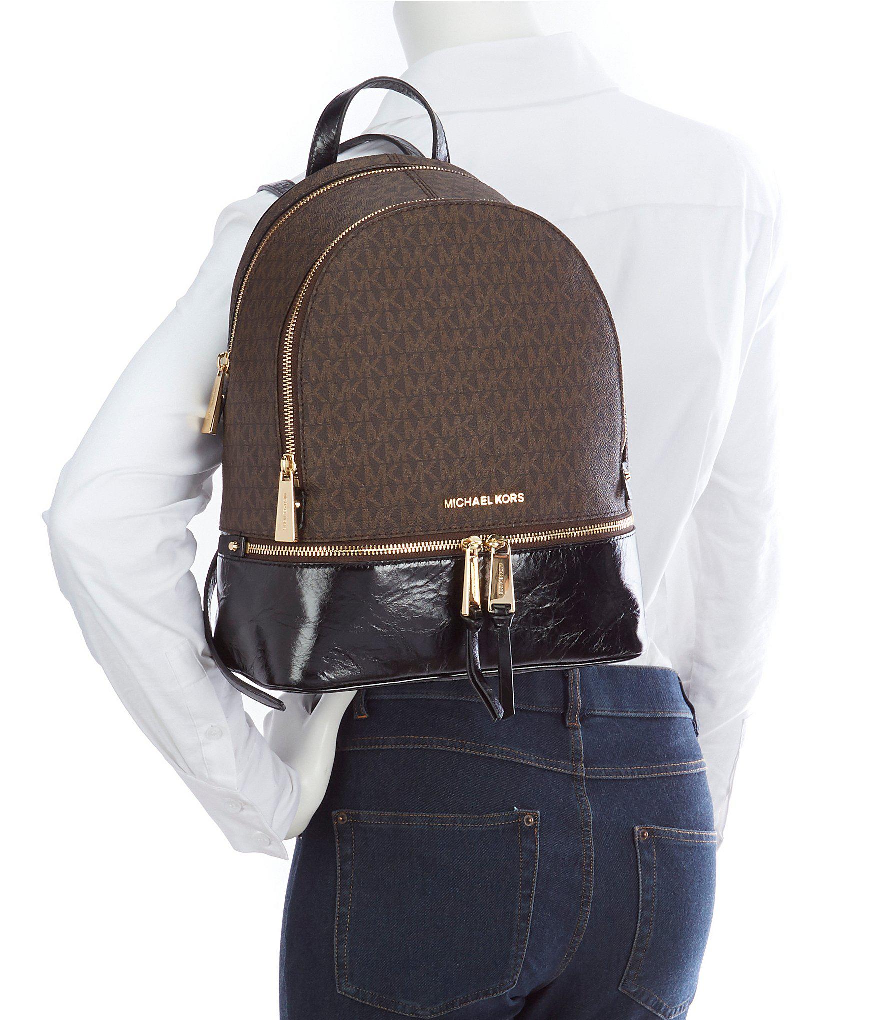 MICHAEL Michael Kors Rhea Zip Medium Colorblock Backpack ...