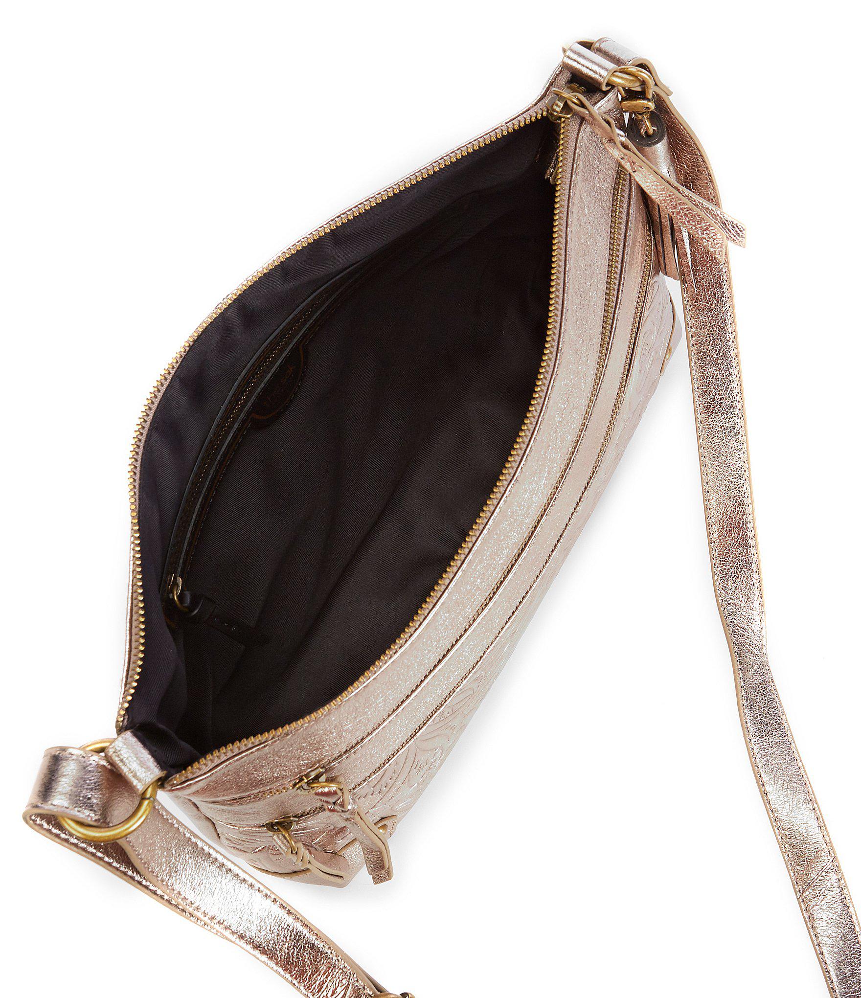 The Sak Reseda Leather Crossbody Bag in Metallic Lyst