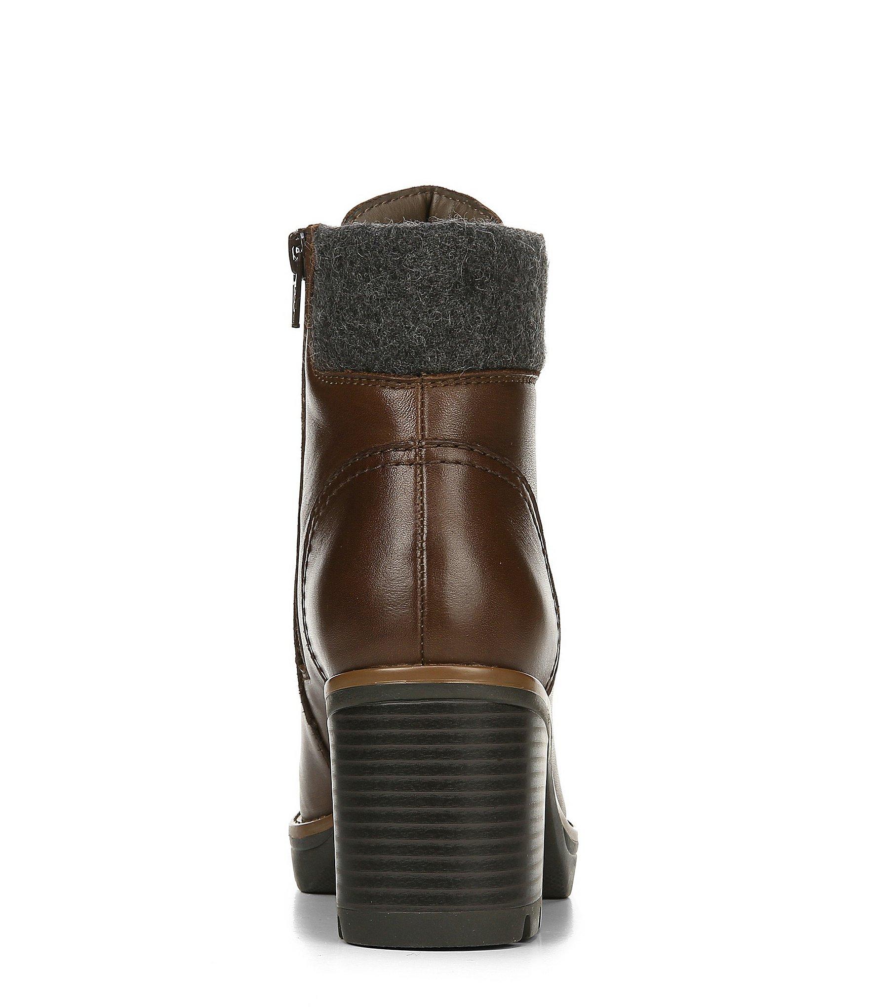 block heel hiker booties