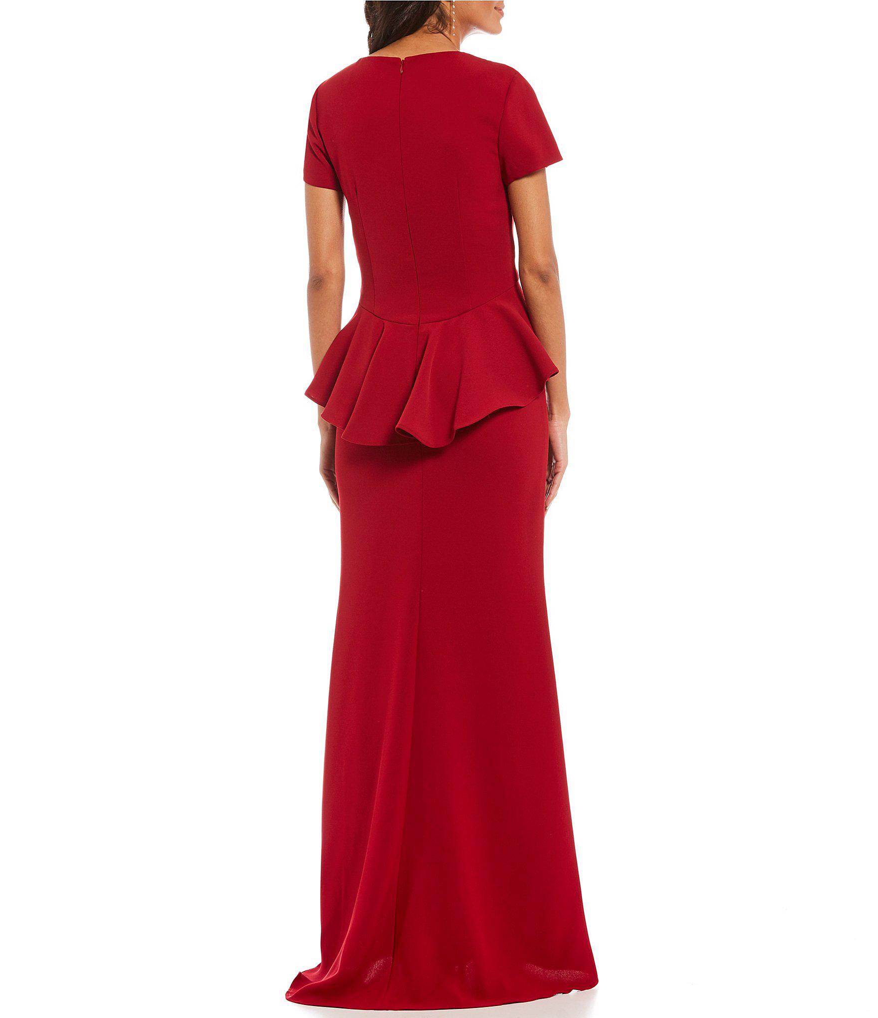carmen marc valvo infusion cascading ruffle gown
