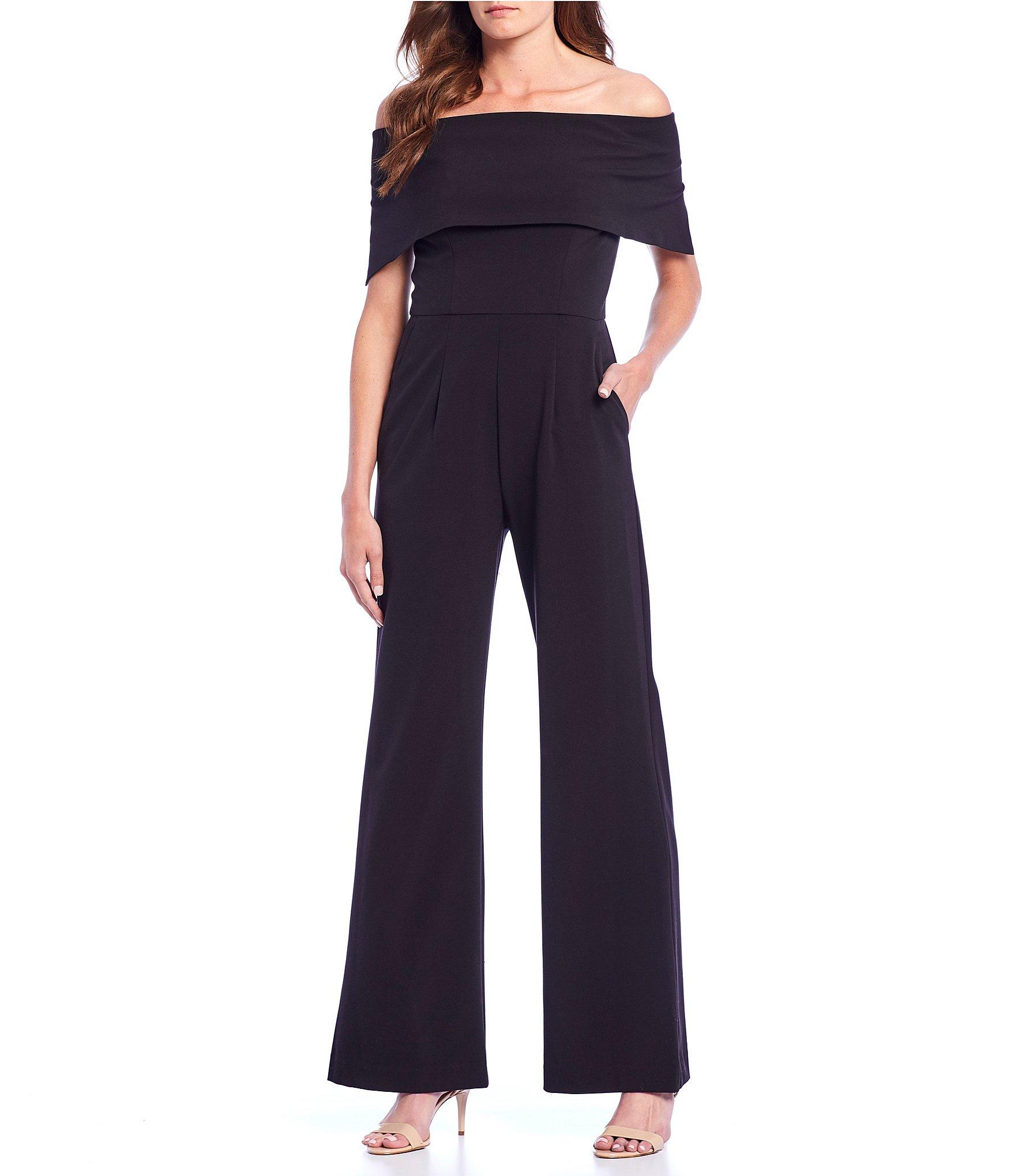 off the shoulder wide leg jumpsuit eliza j