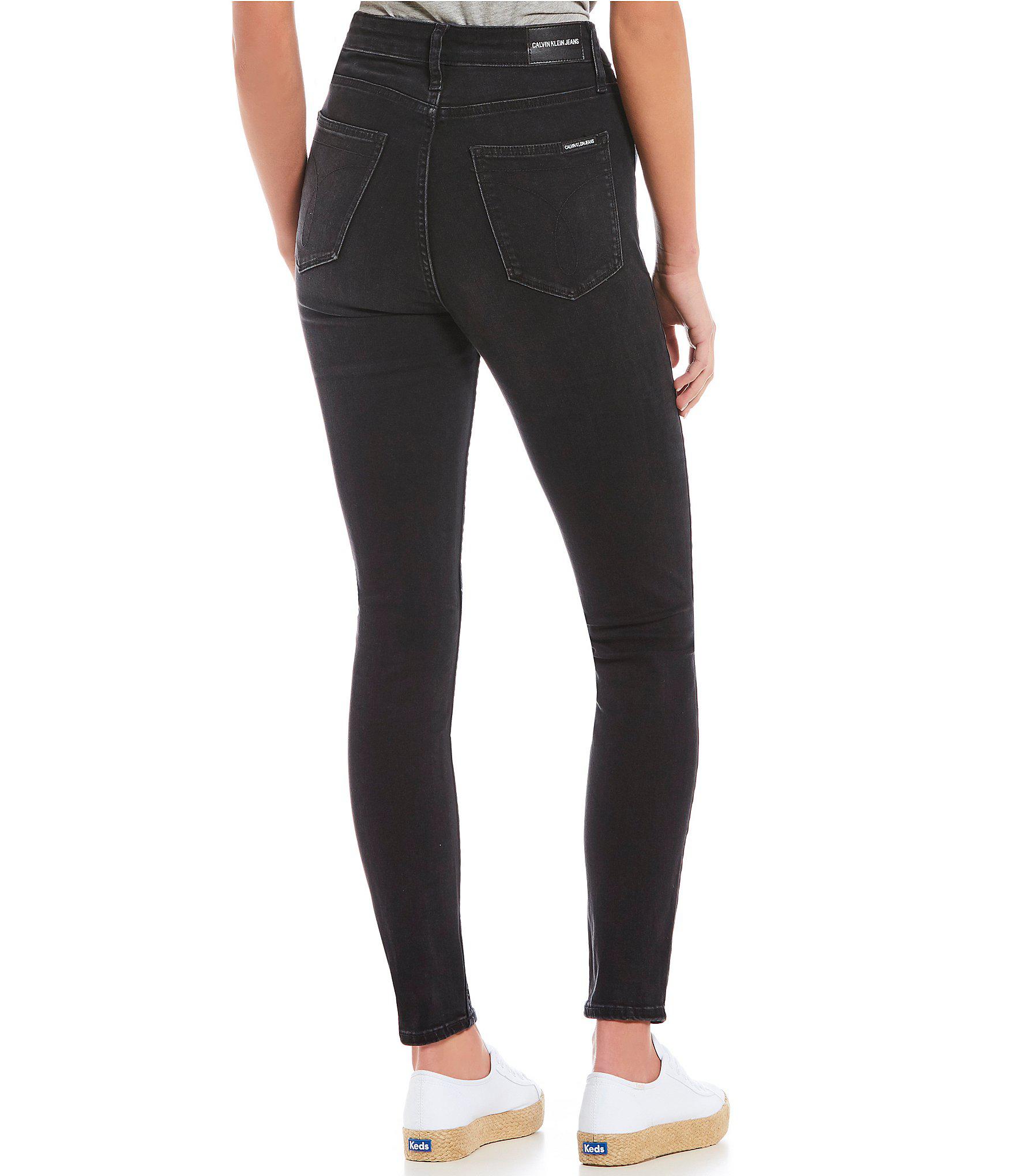 calvin klein high waisted skinny jeans