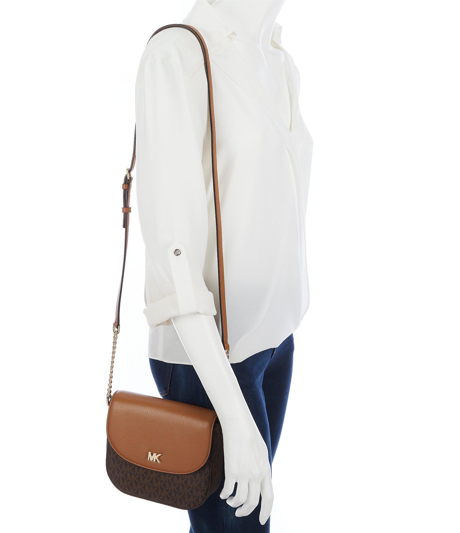 michael kors signature half dome crossbody