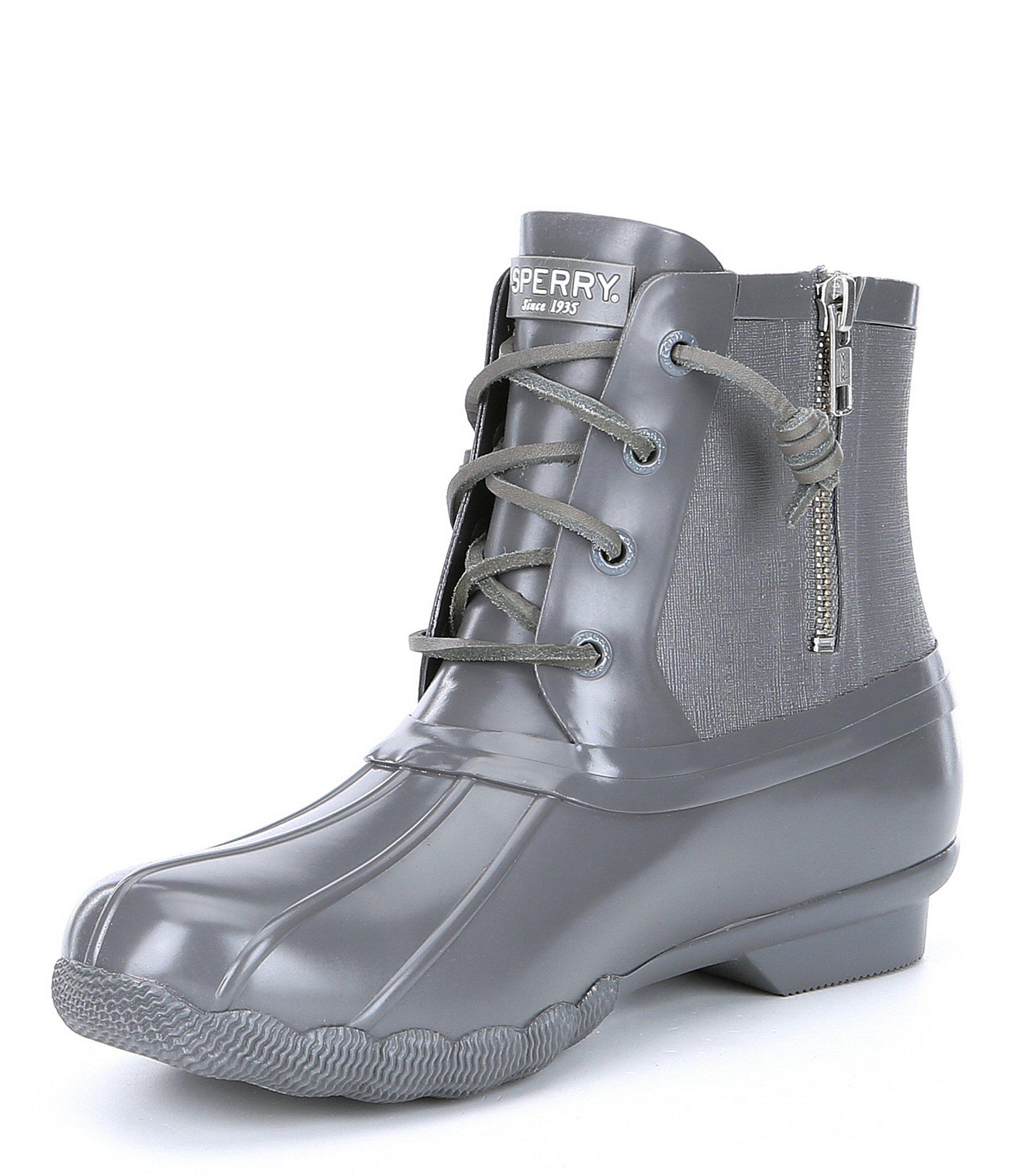 sperry saltwater rubber flooded duck boot