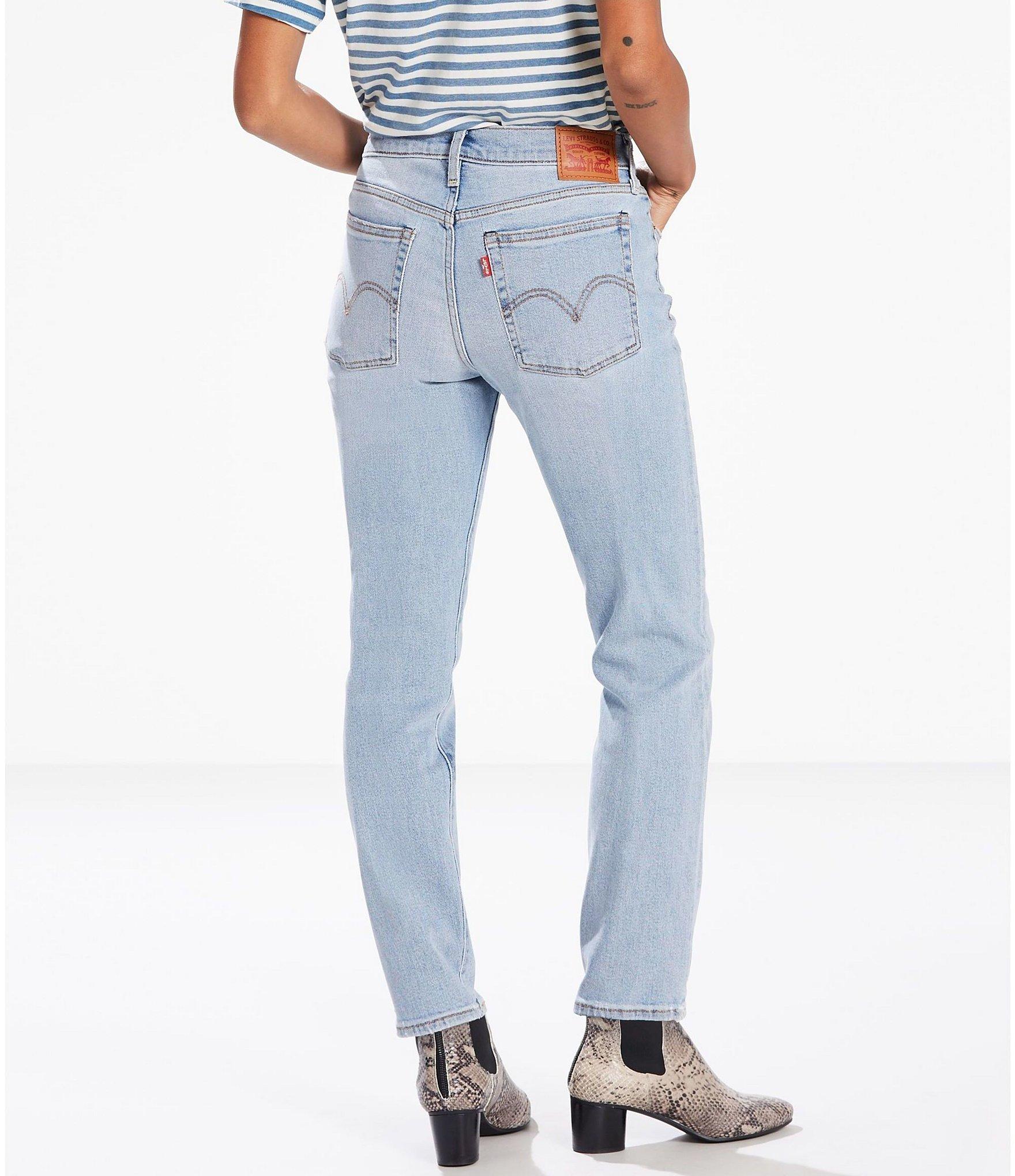 levi's wedgie high rise tapered leg