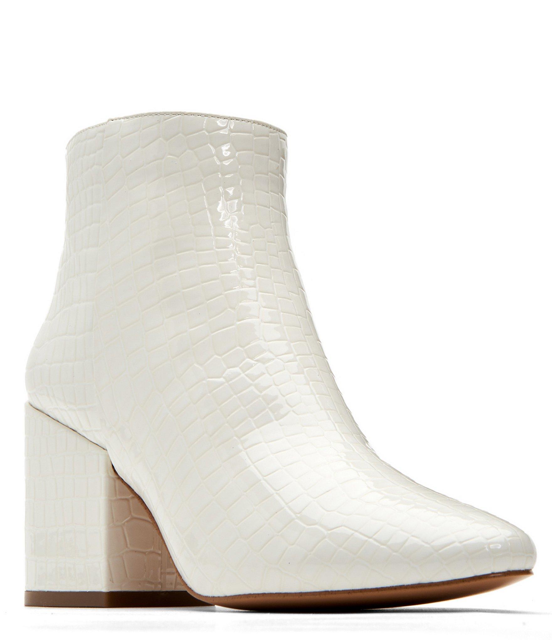 white croc booties