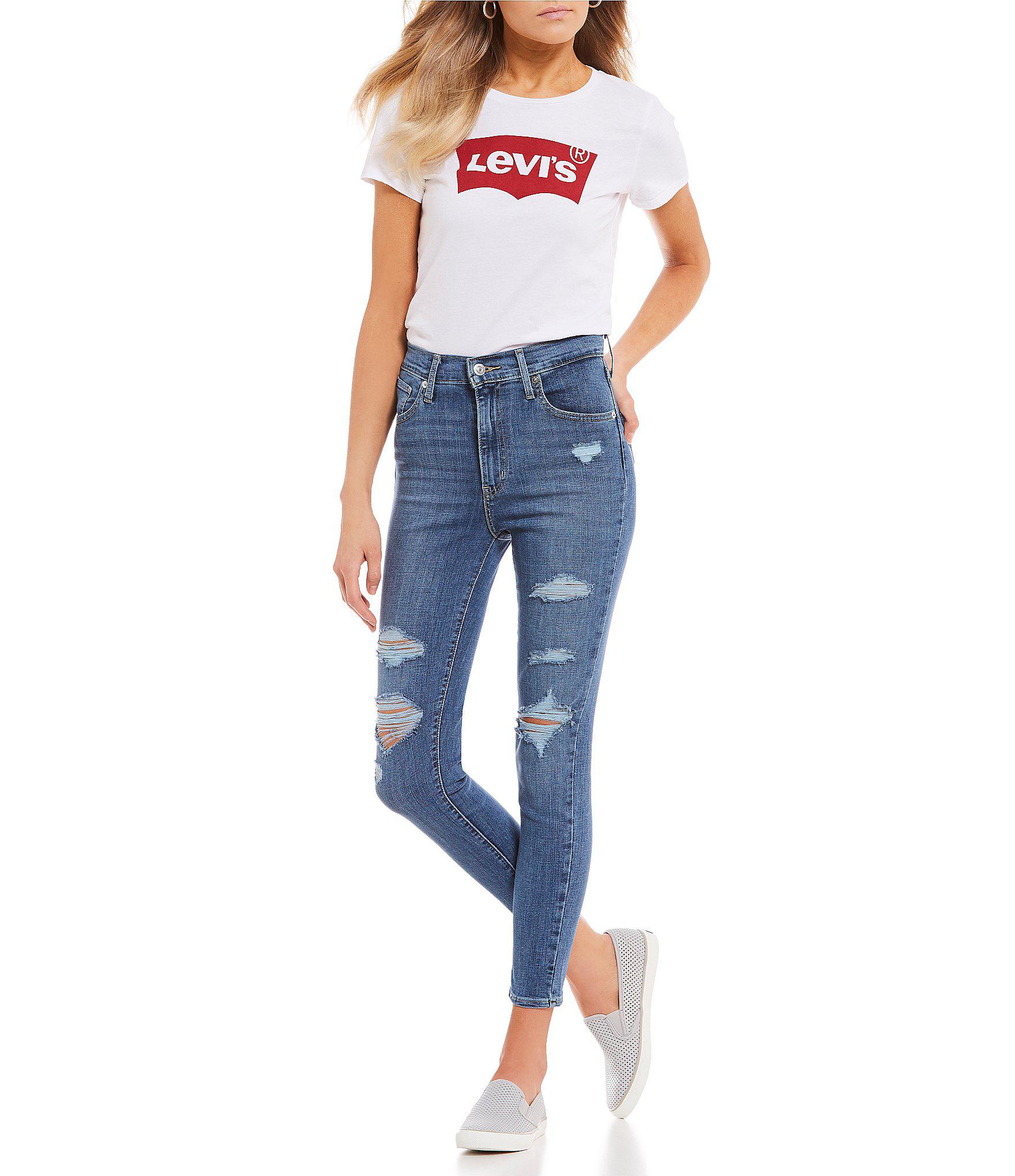 mile high ankle skinny jeans levis