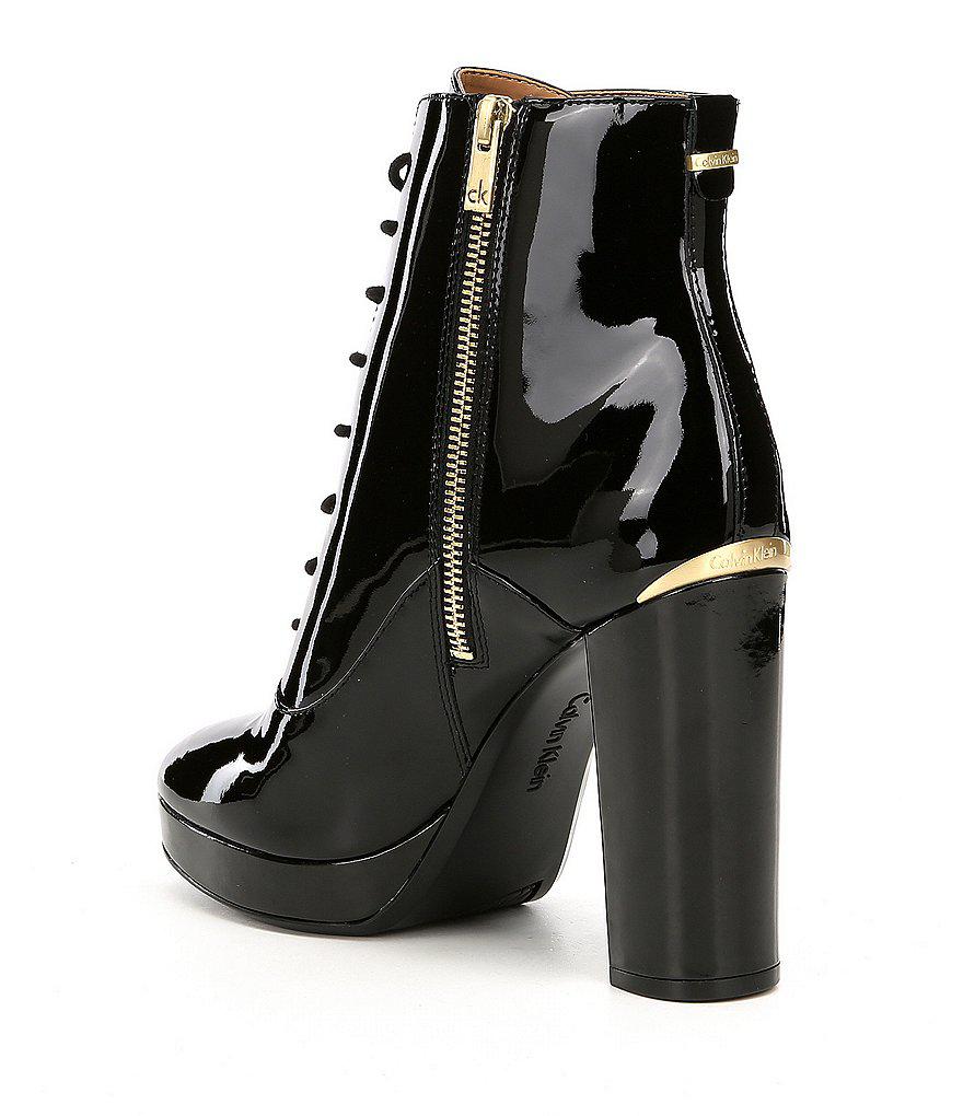 calvin klein chunky heels