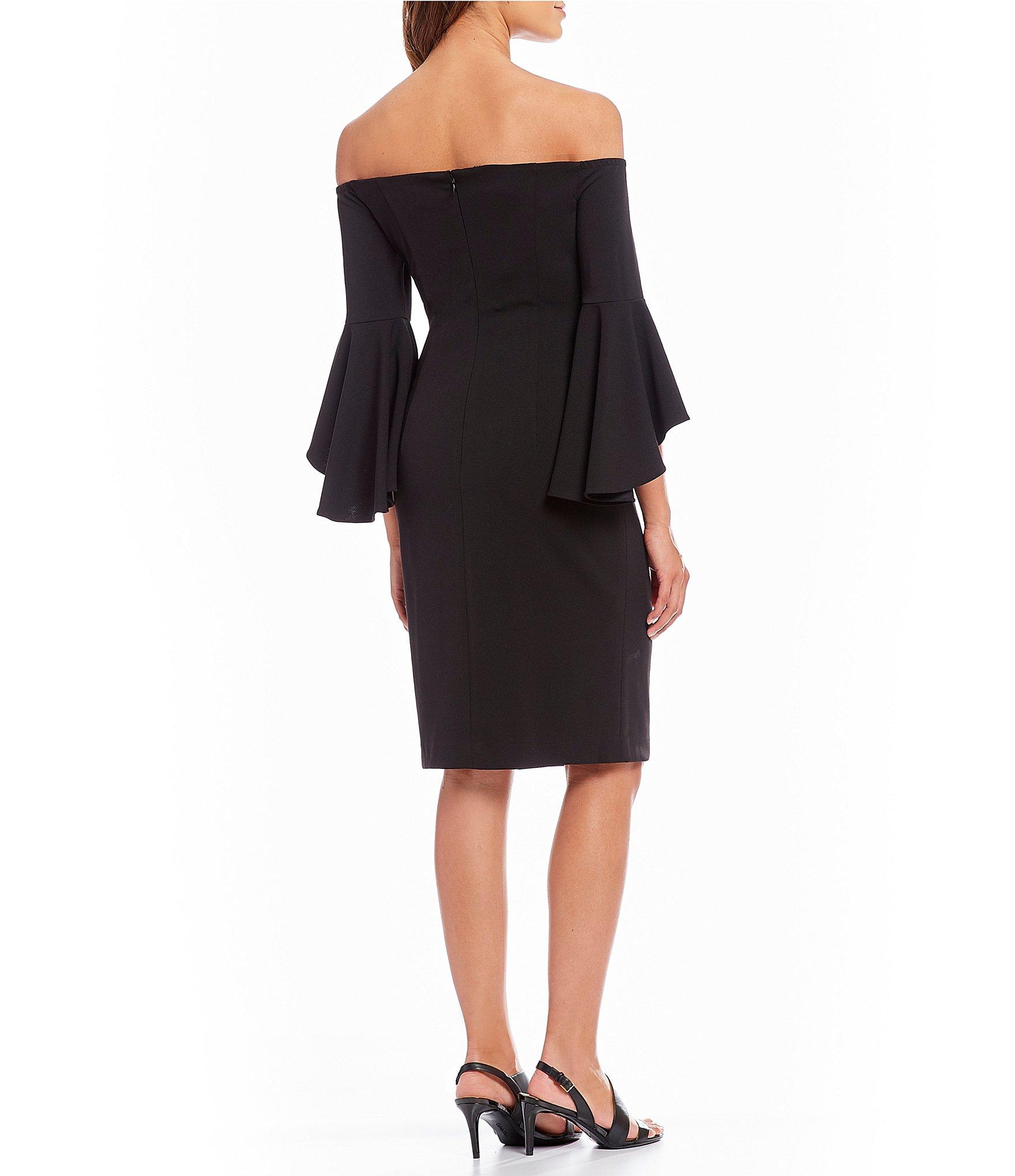 Calvin Klein Synthetic Offtheshoulder Flutter Bell