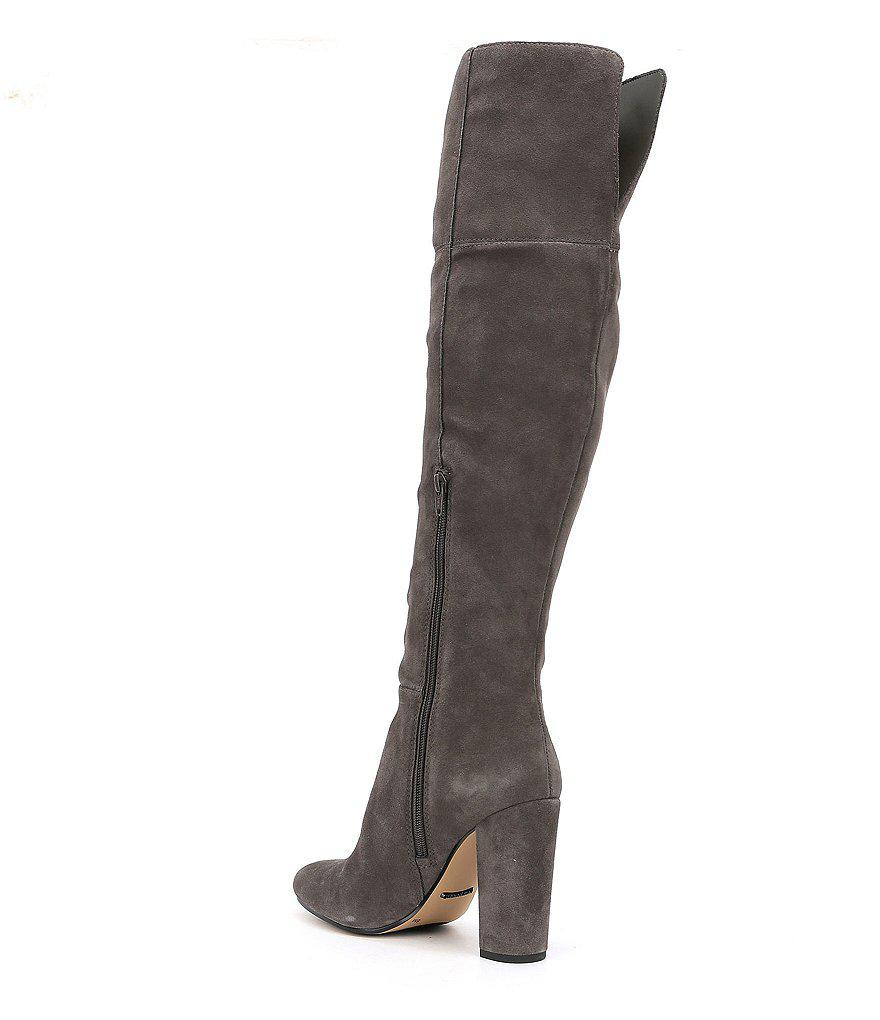 over the knee suede boots wide calf