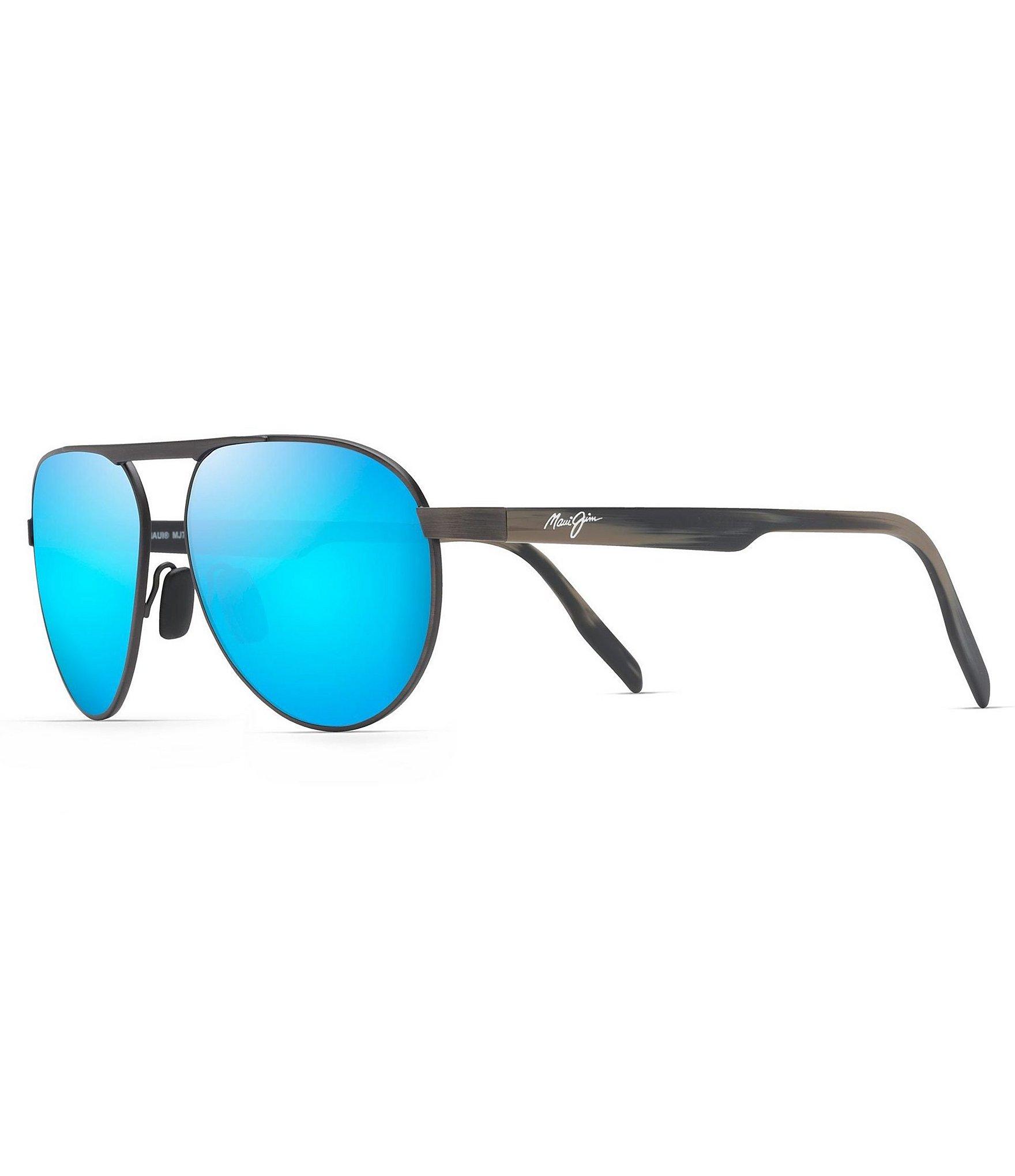 Men S Blue Swinging Bridges Polarized Sunglasses