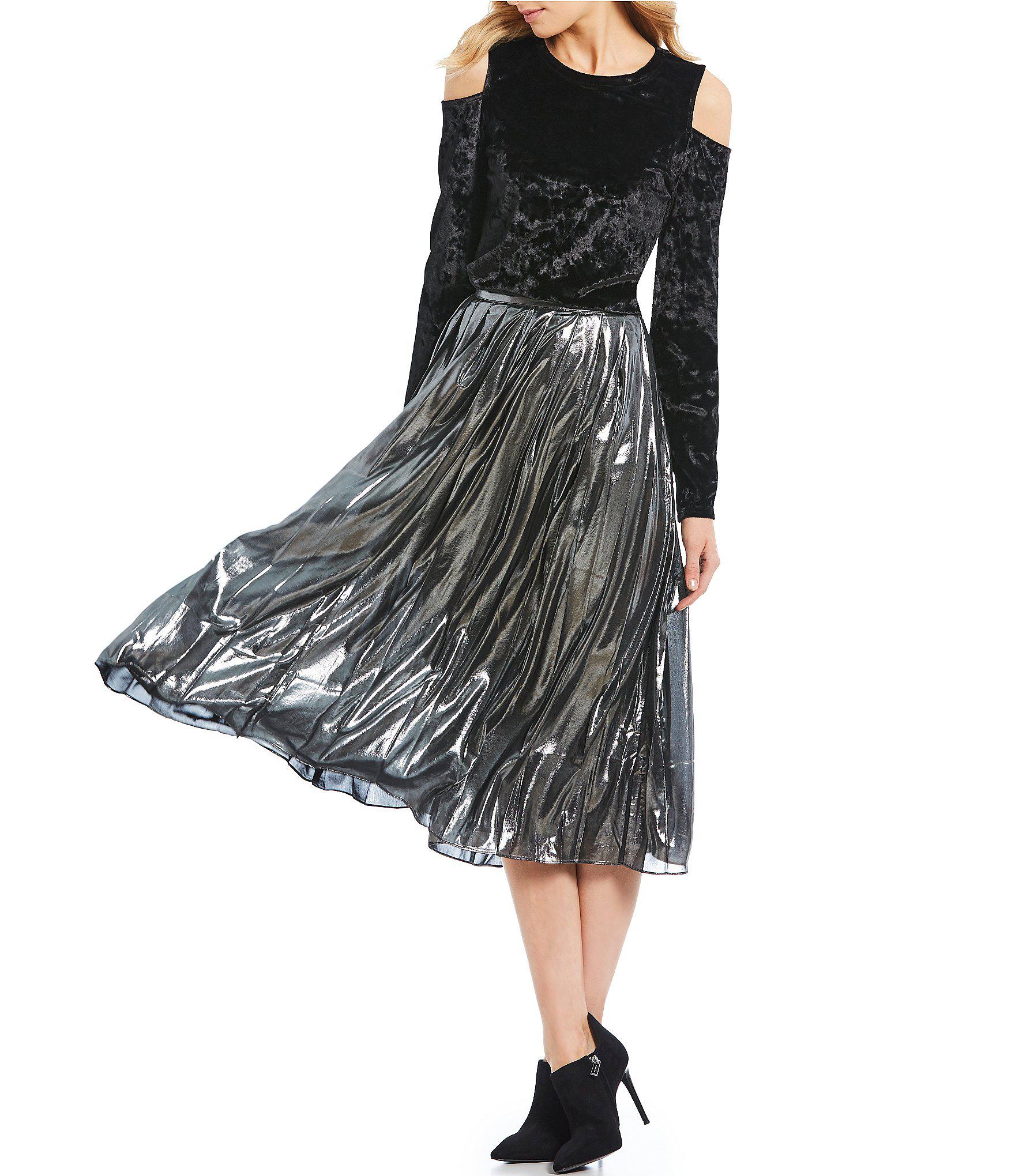 michael kors skirts silver