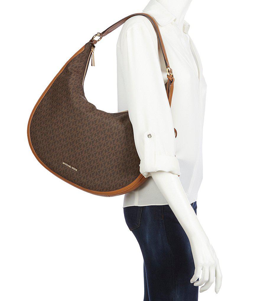 michael kors lydia large hobo black
