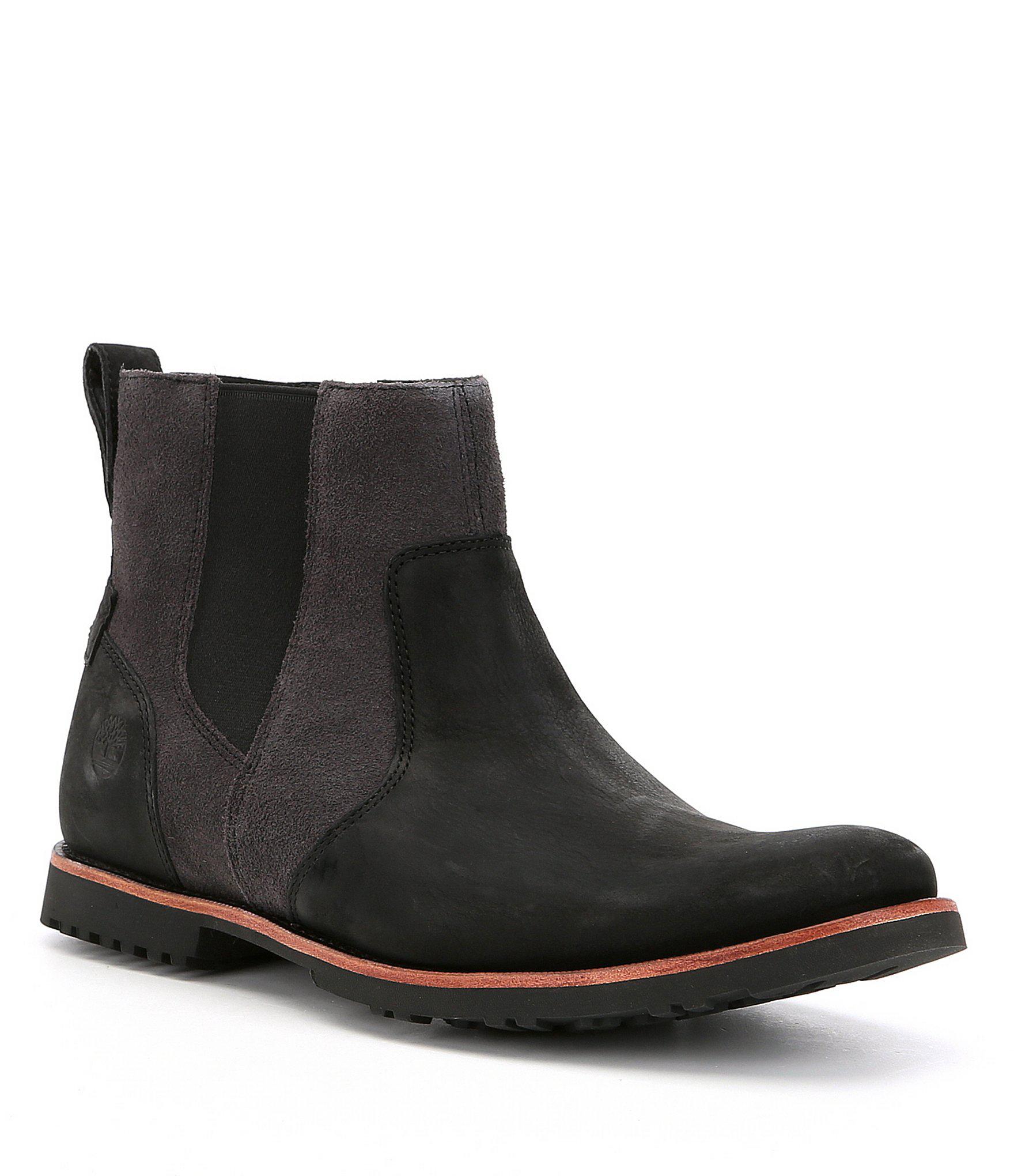 timberland black chelsea boots
