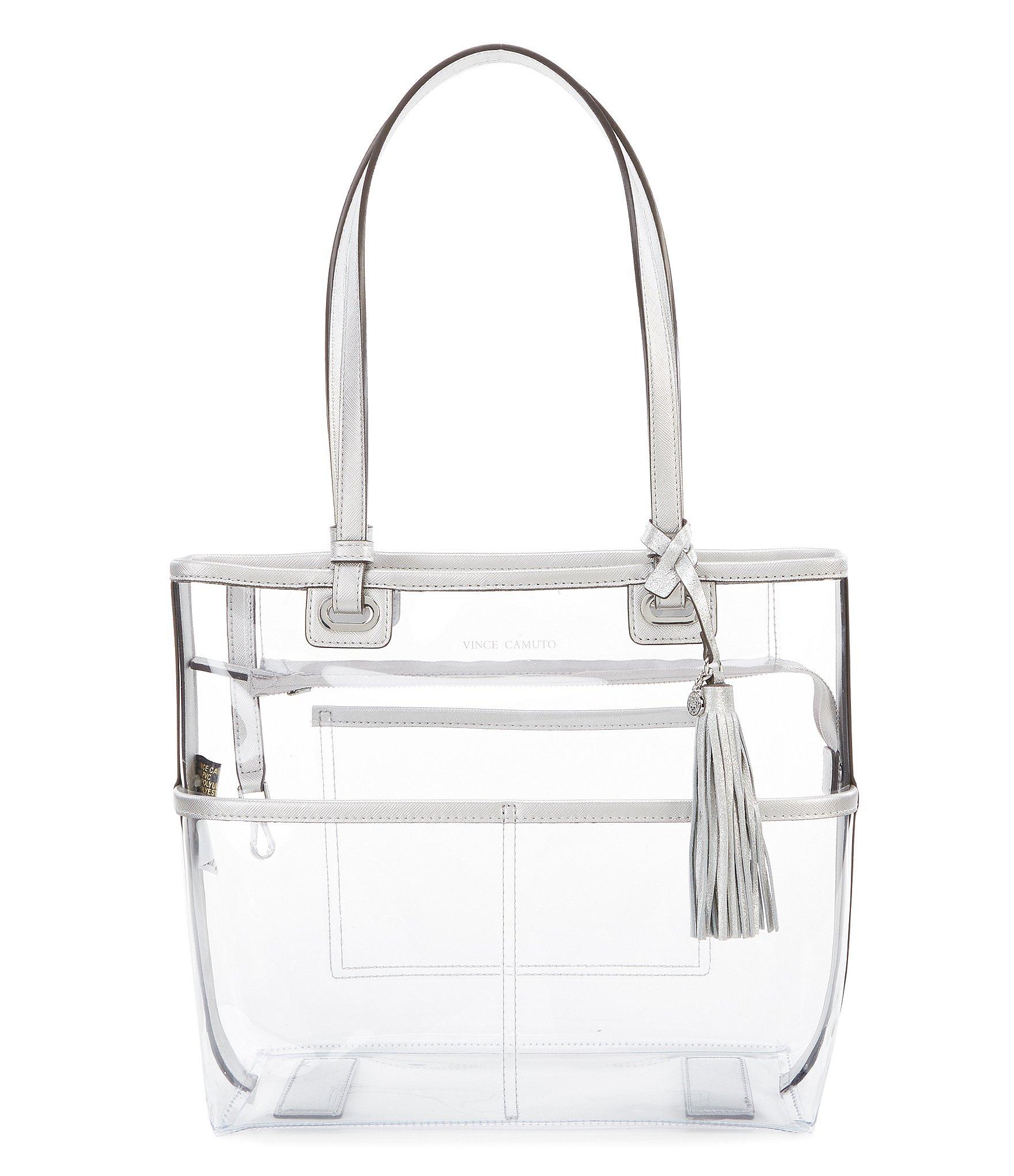 Vince Camuto Aryna Clear Small Colorblock Tote Bag in Silver (Metallic) Lyst