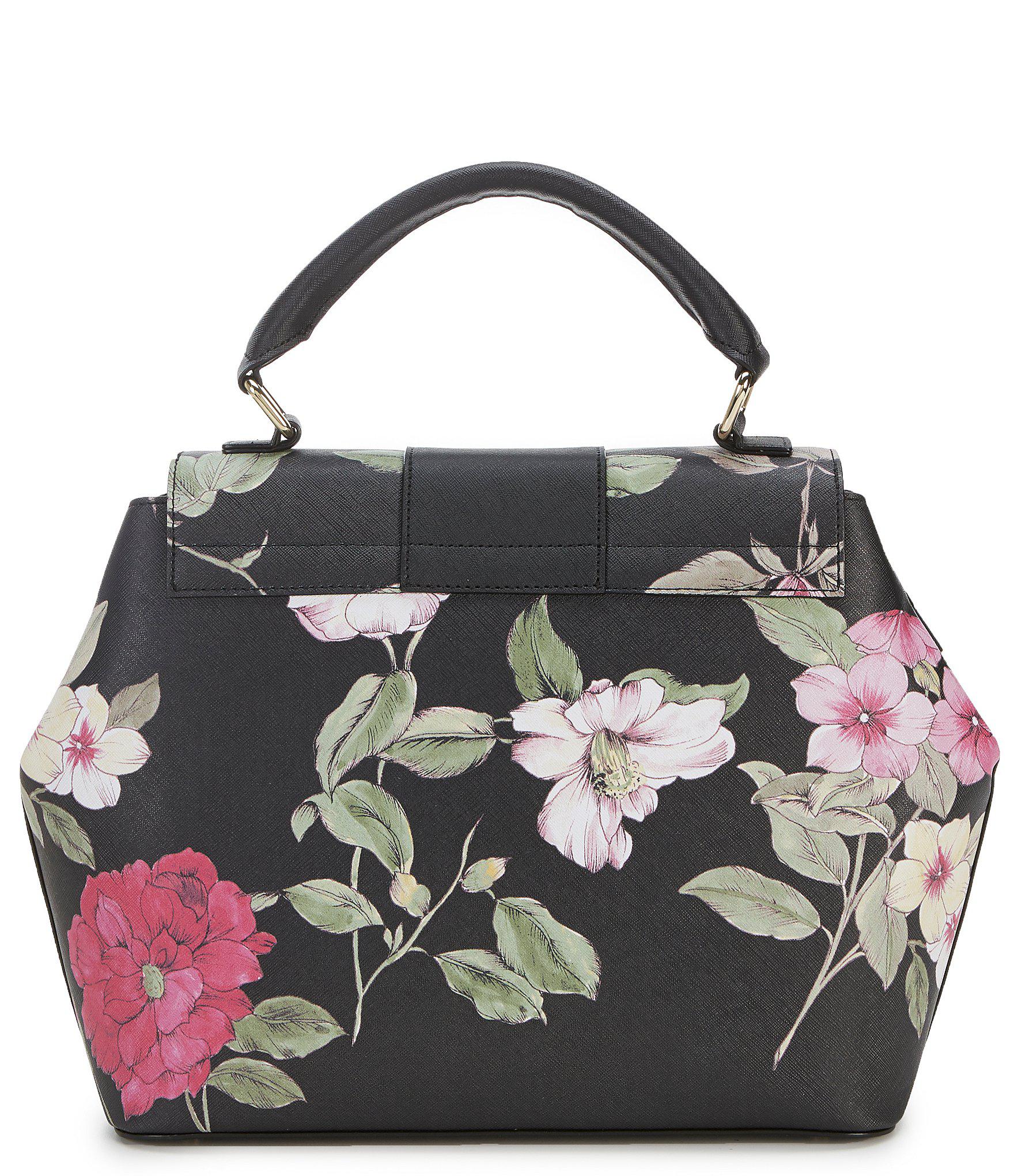 Karl Lagerfeld Paris Printed Satchel in Black Lyst