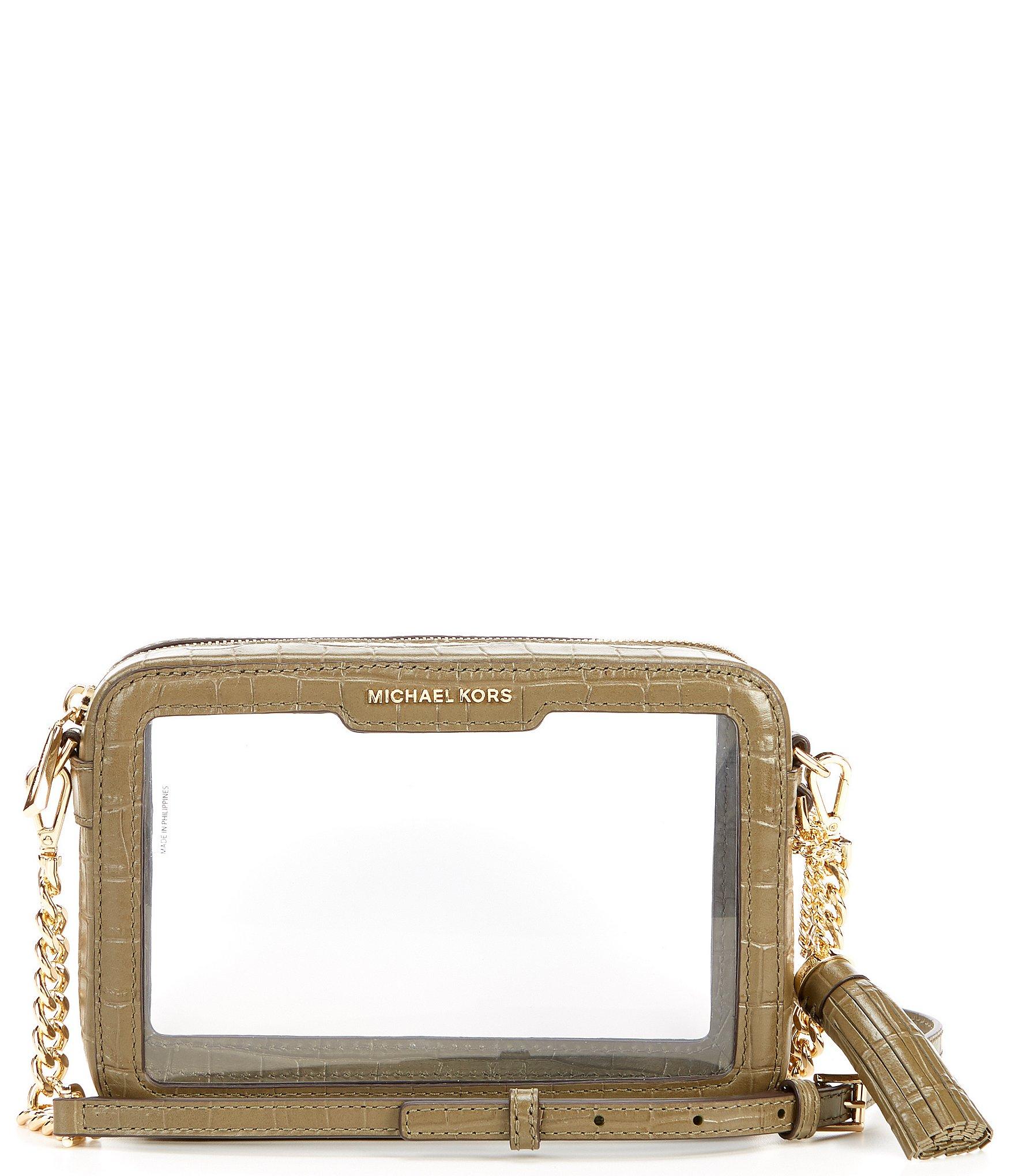 clear michael kors tote
