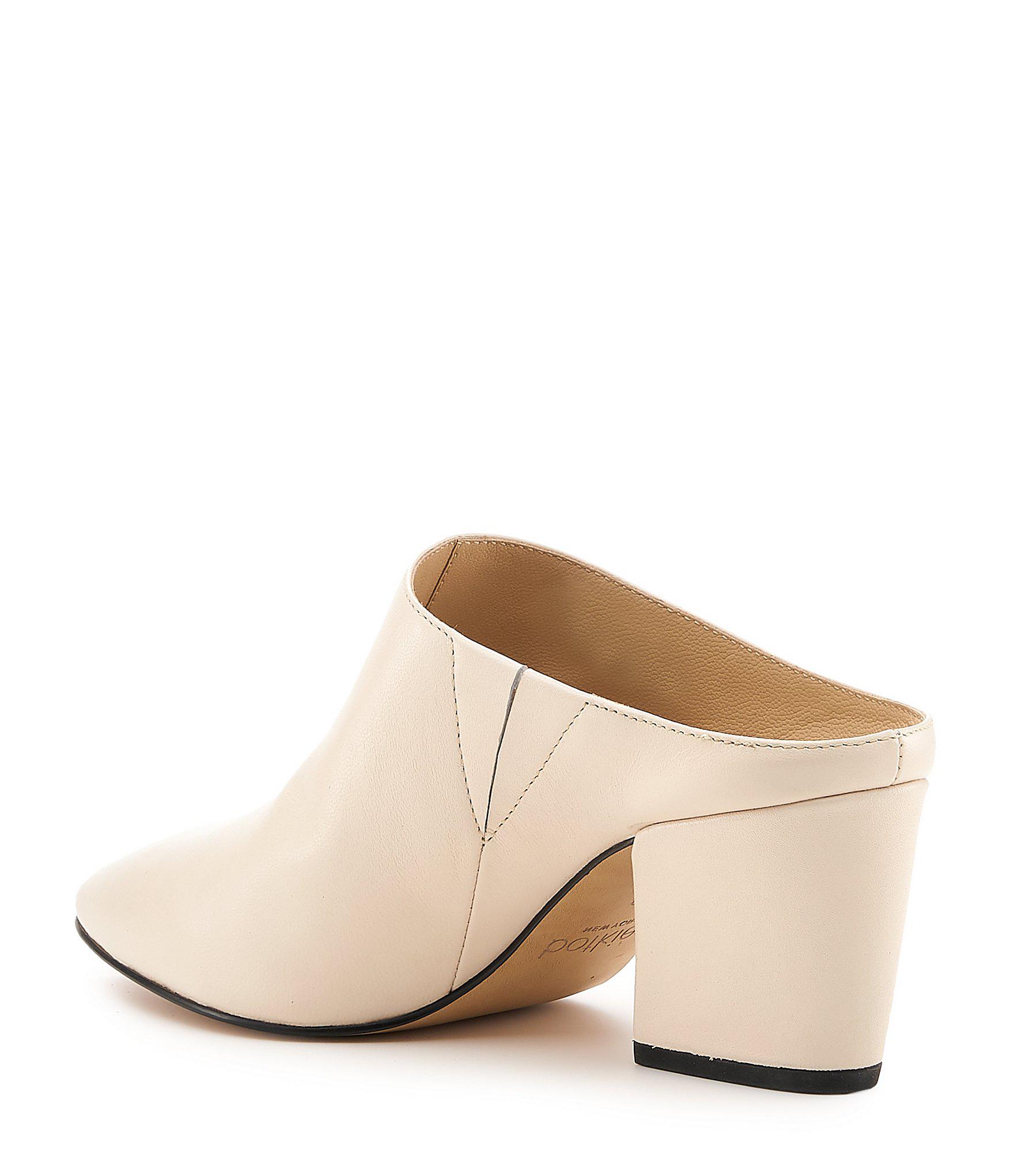 womens block heel mules